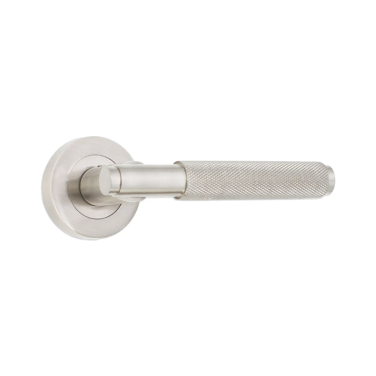 Connaught Lever on Rose Satin Nickel Spira