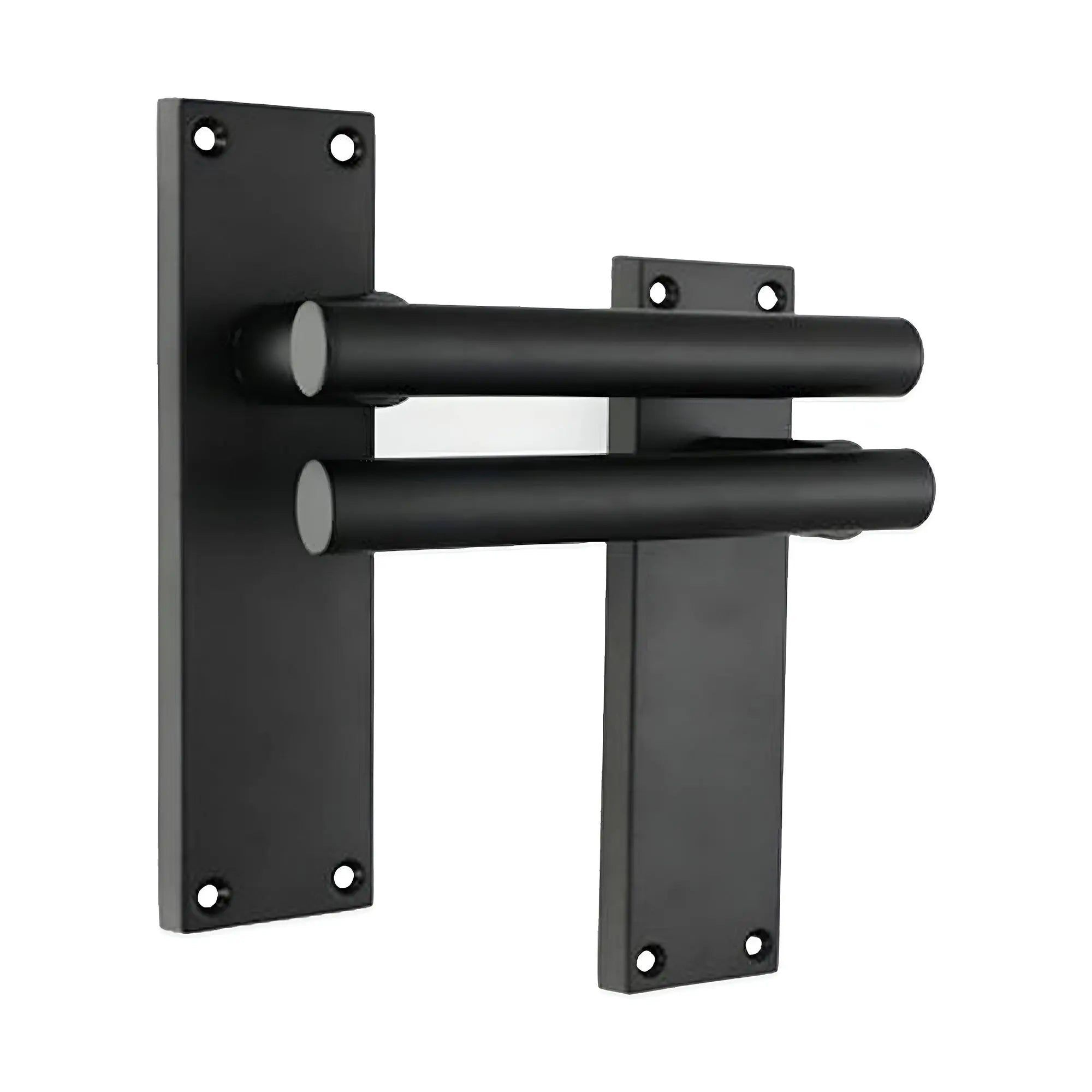 Jura Lever on Backplate Latch Matt Black Spira