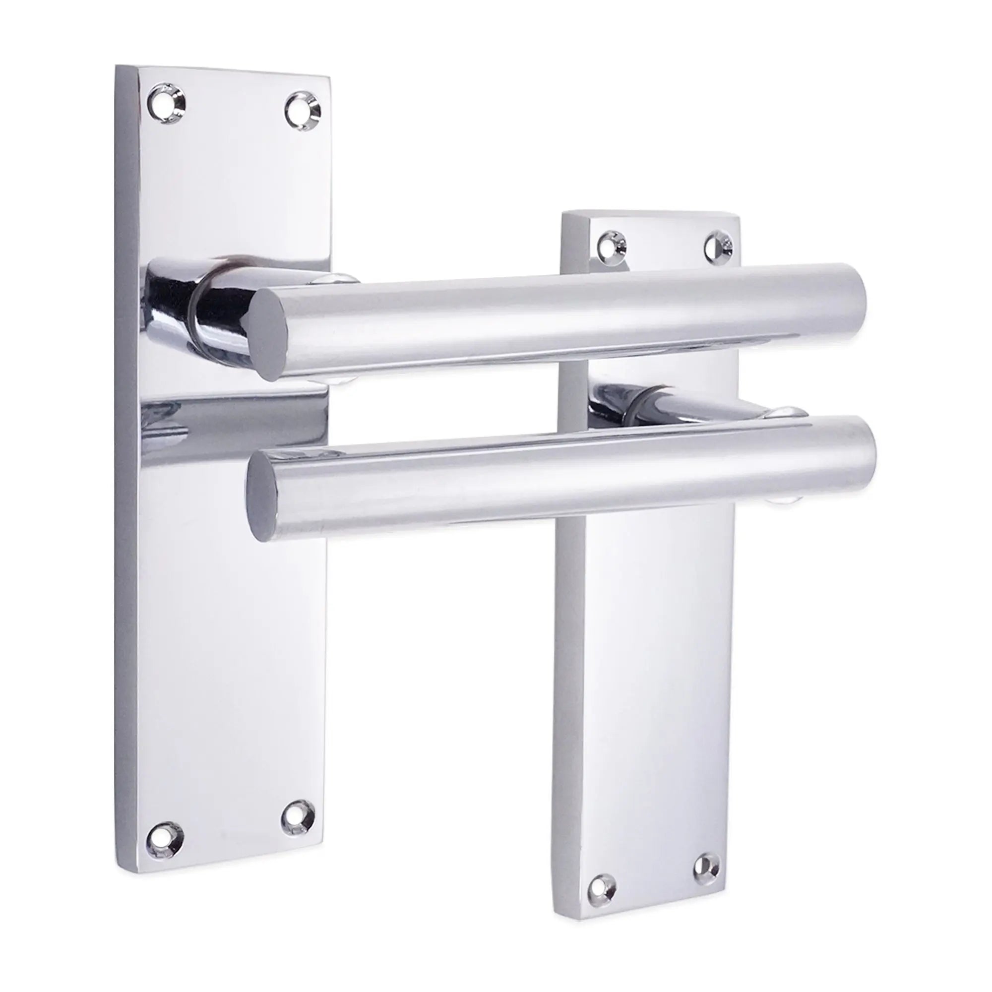 Jura Lever on Backplate Latch Polished Chrome Spira