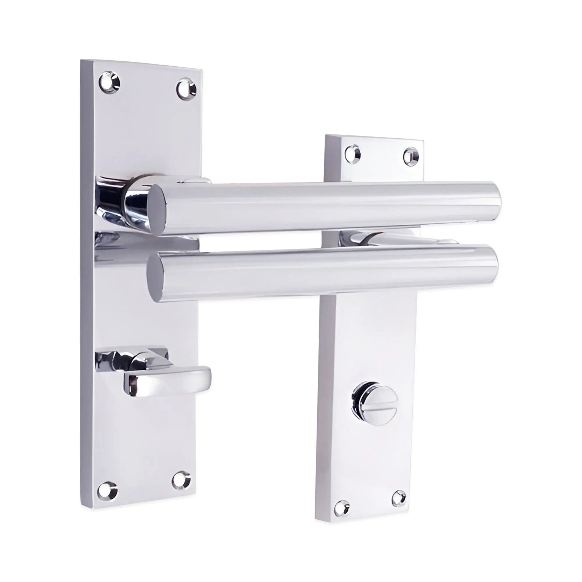 Jura Lever on Backplate Bathroom Polished Chrome Spira