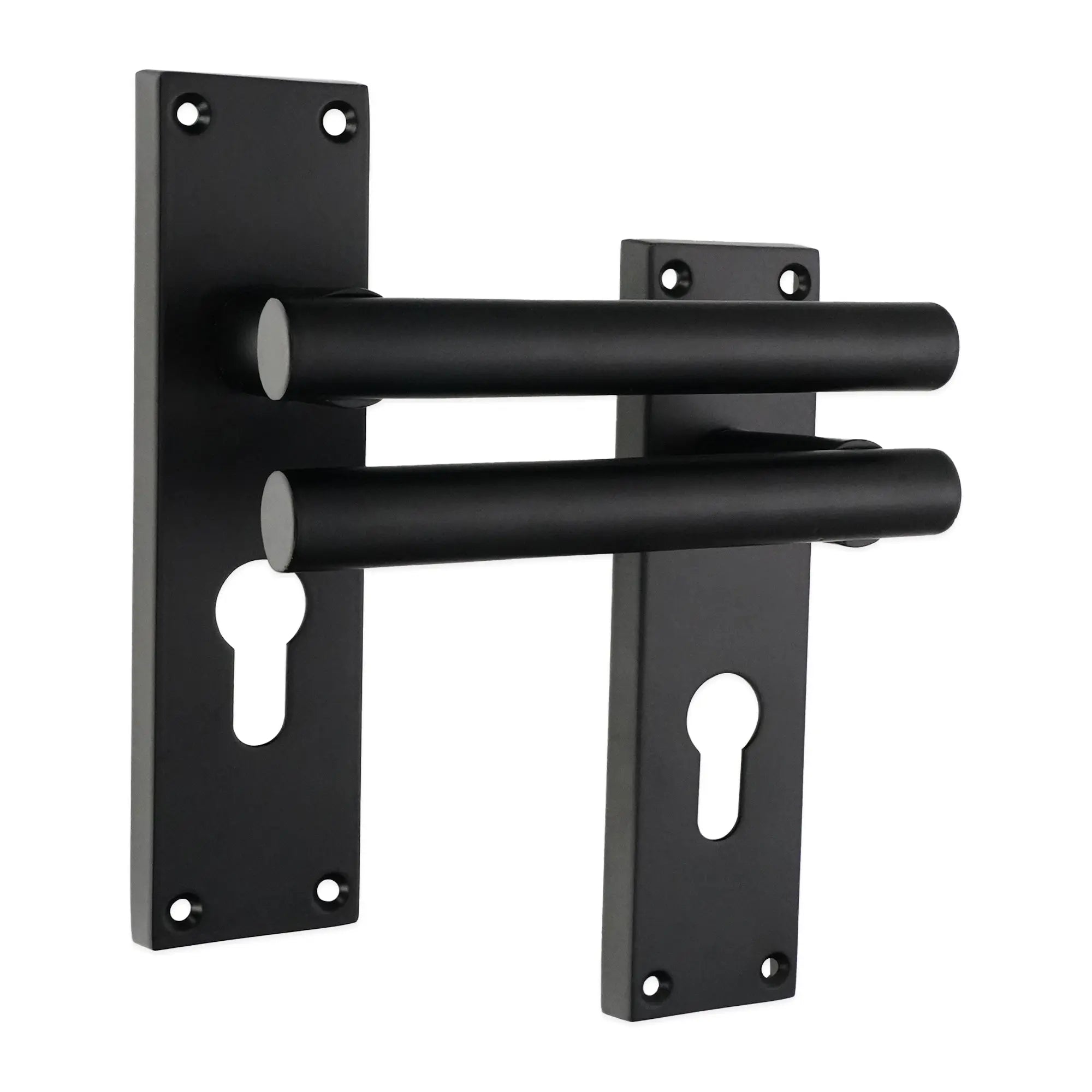 Jura Lever on Backplate Euro Matt Black Spira