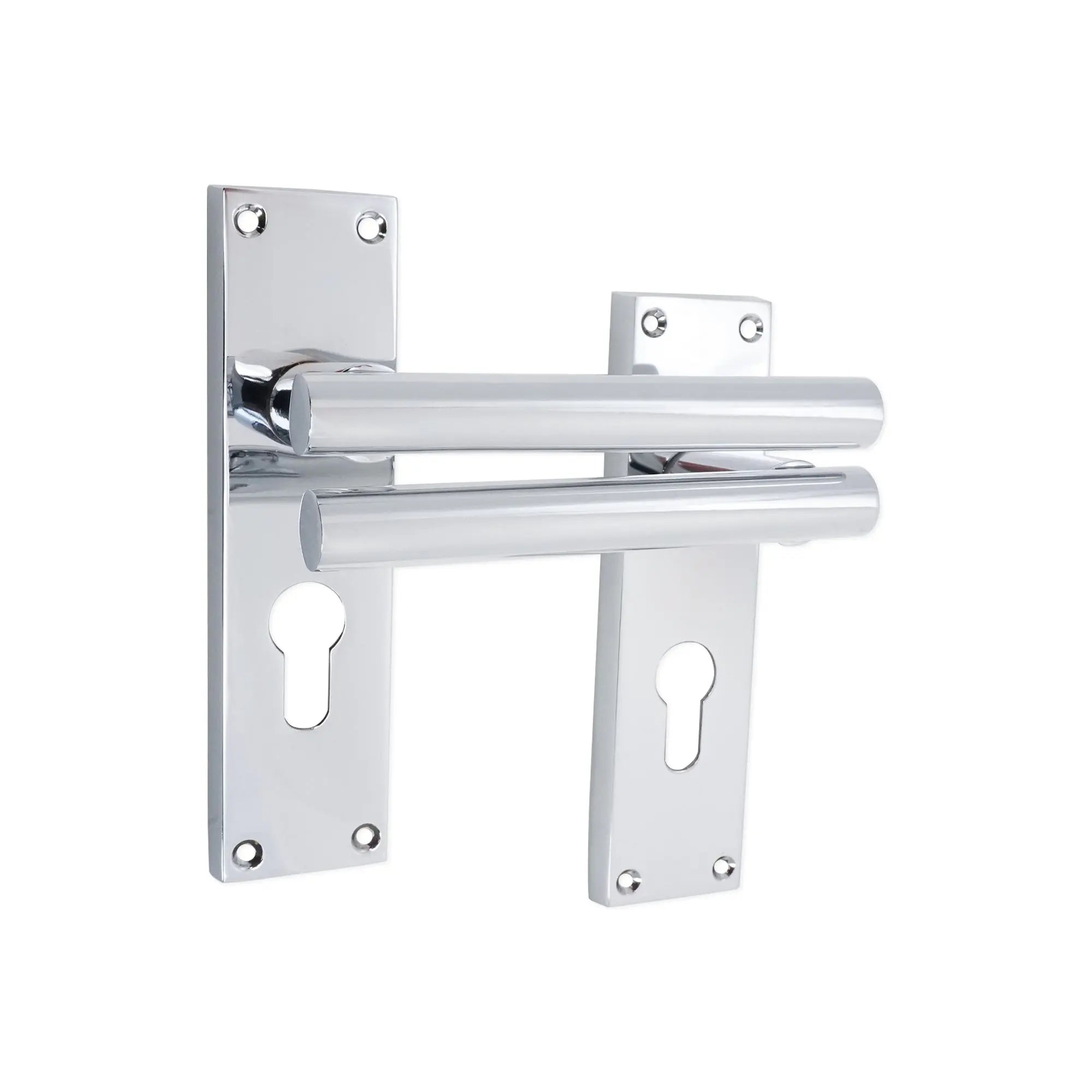 Jura Lever on Backplate Euro Polished Chrome Spira