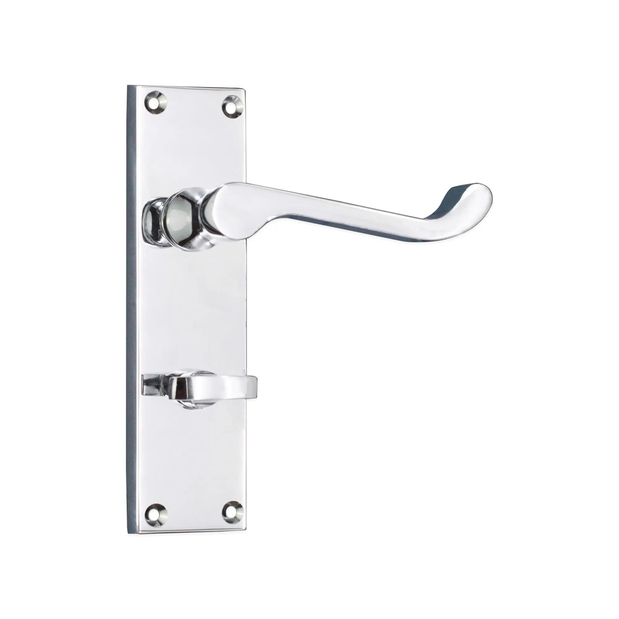 Victorian Scroll Bathroom Lever Handle 150mm Polished Chrome Spira