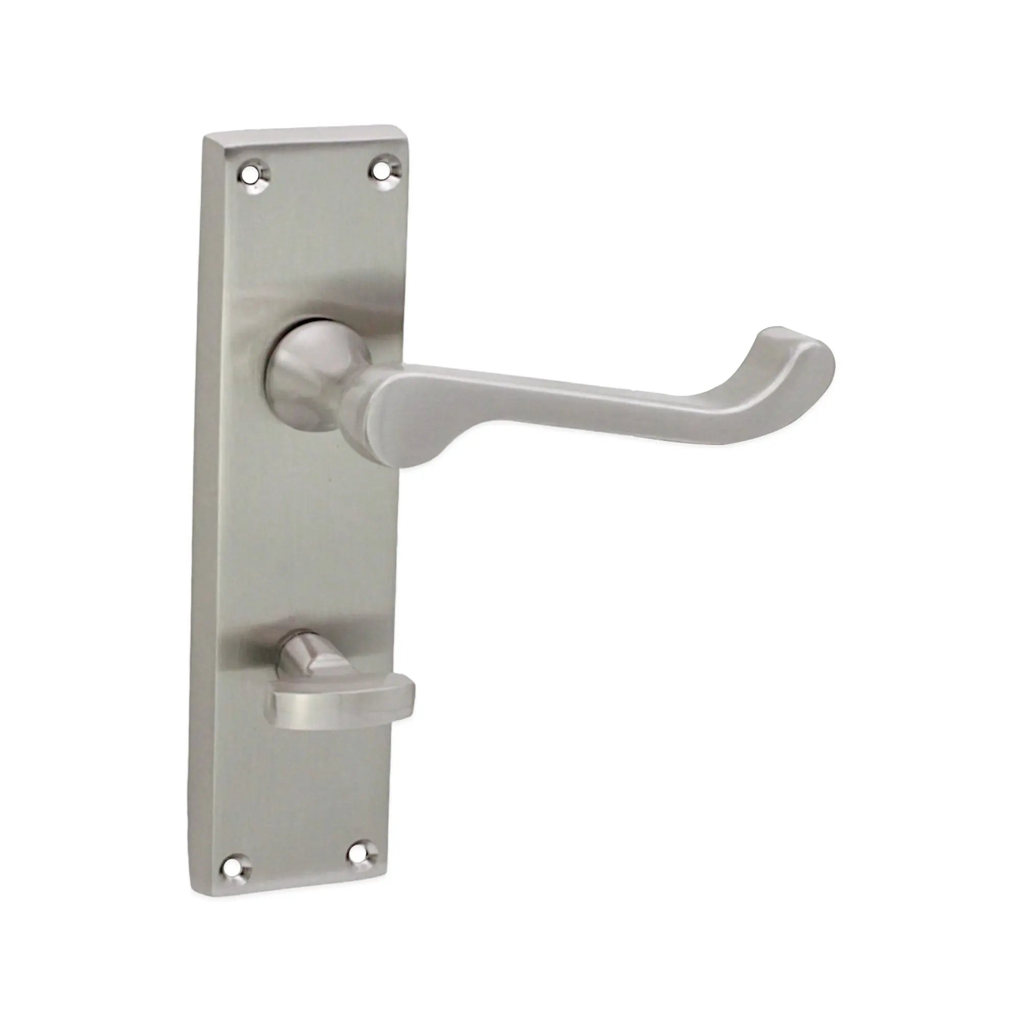 Victorian Scroll Bathroom Lever Handle 150mm Satin Nickel Spira