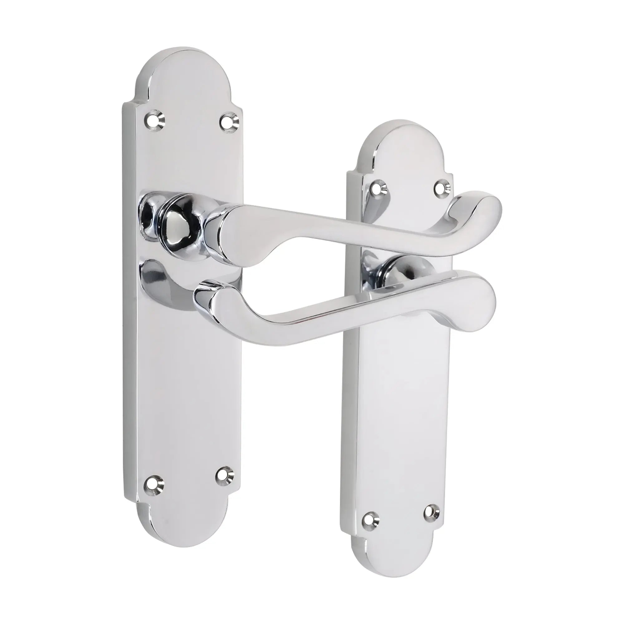 Oakley Lever on Backplate Latch Polished Chrome Spira