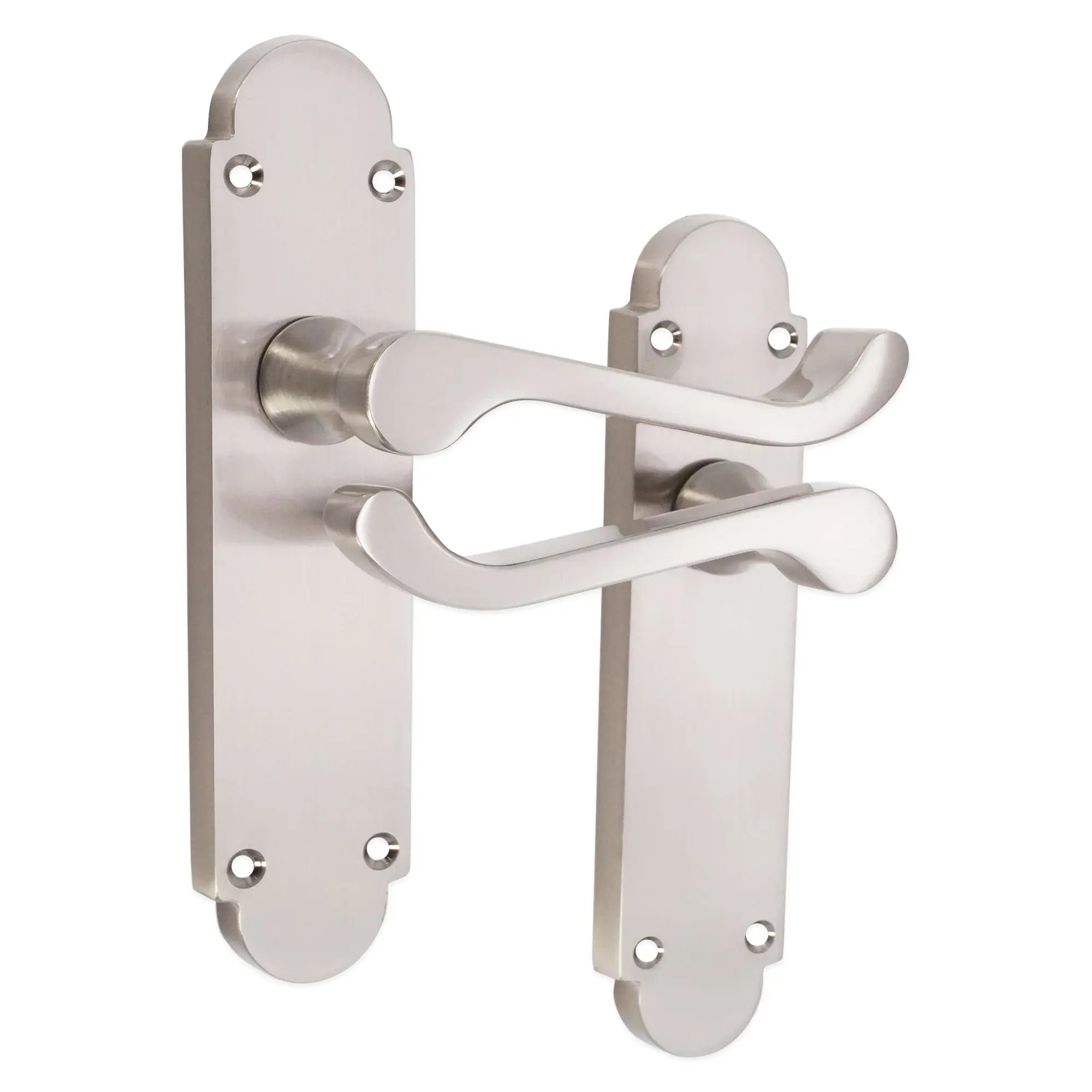 Oakley Lever on Backplate Latch Satin Nickel Spira