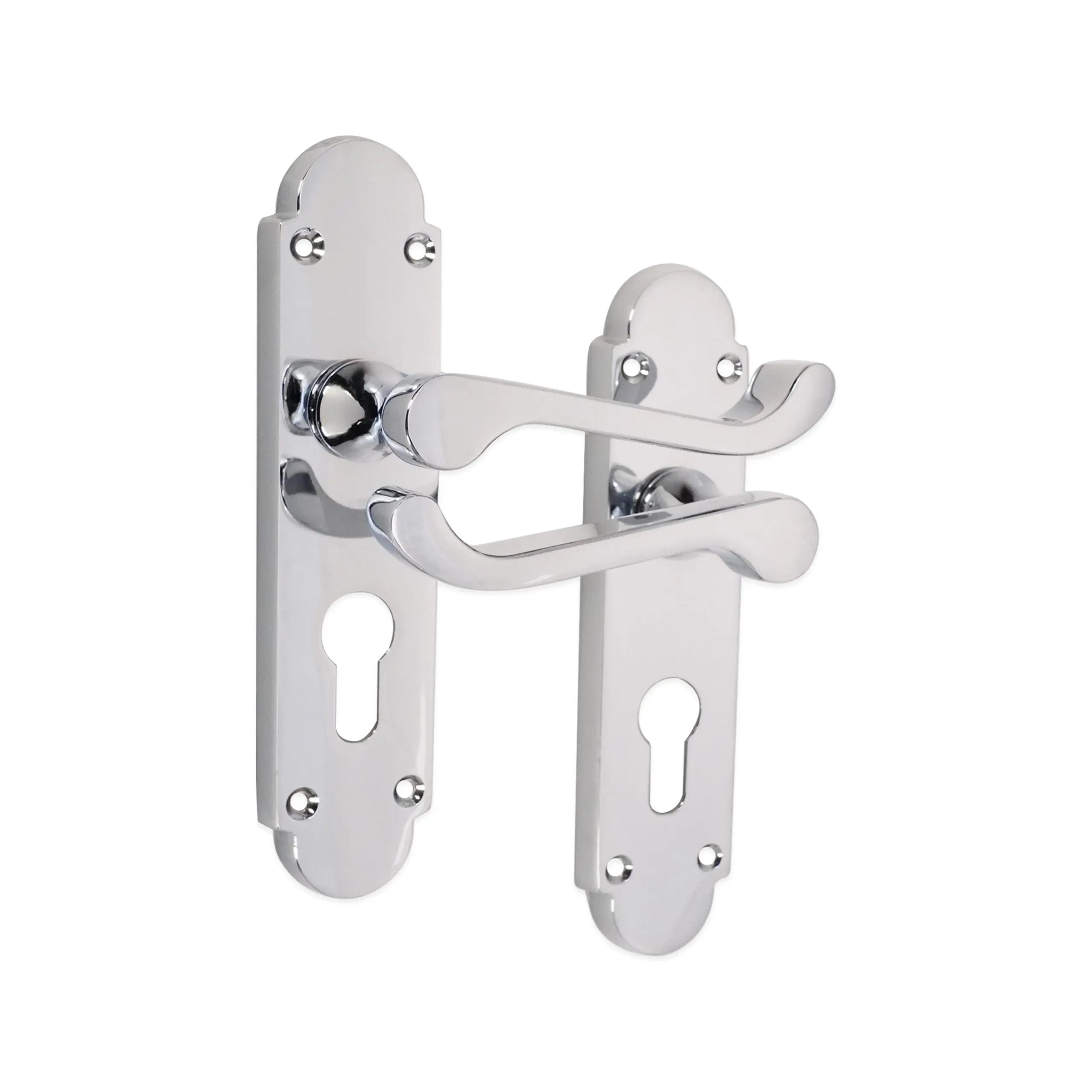 Oakley Lever on Backplate Euro Polished Chrome Spira