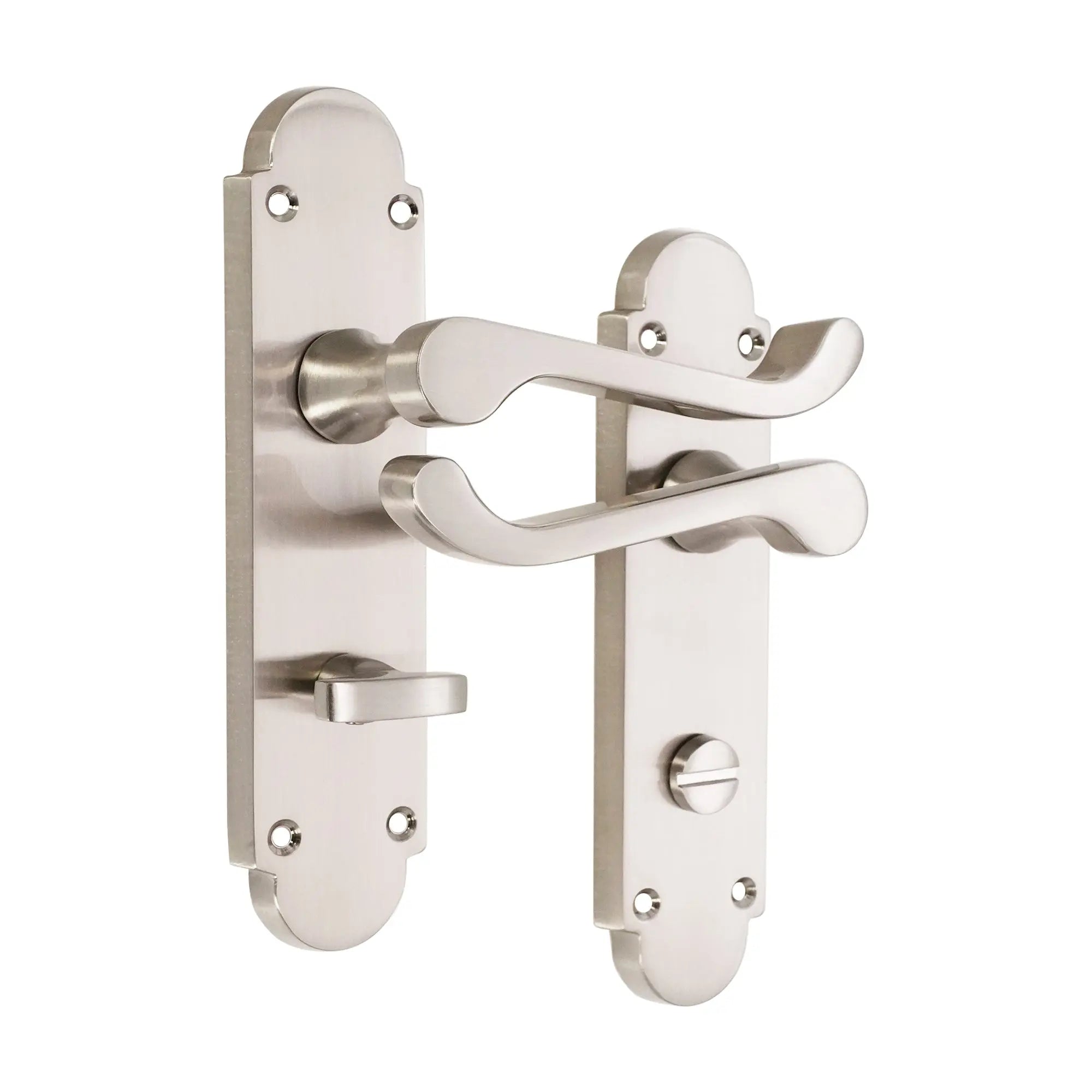 Oakley Lever on Backplate Bathroom Polished Chrome Spira
