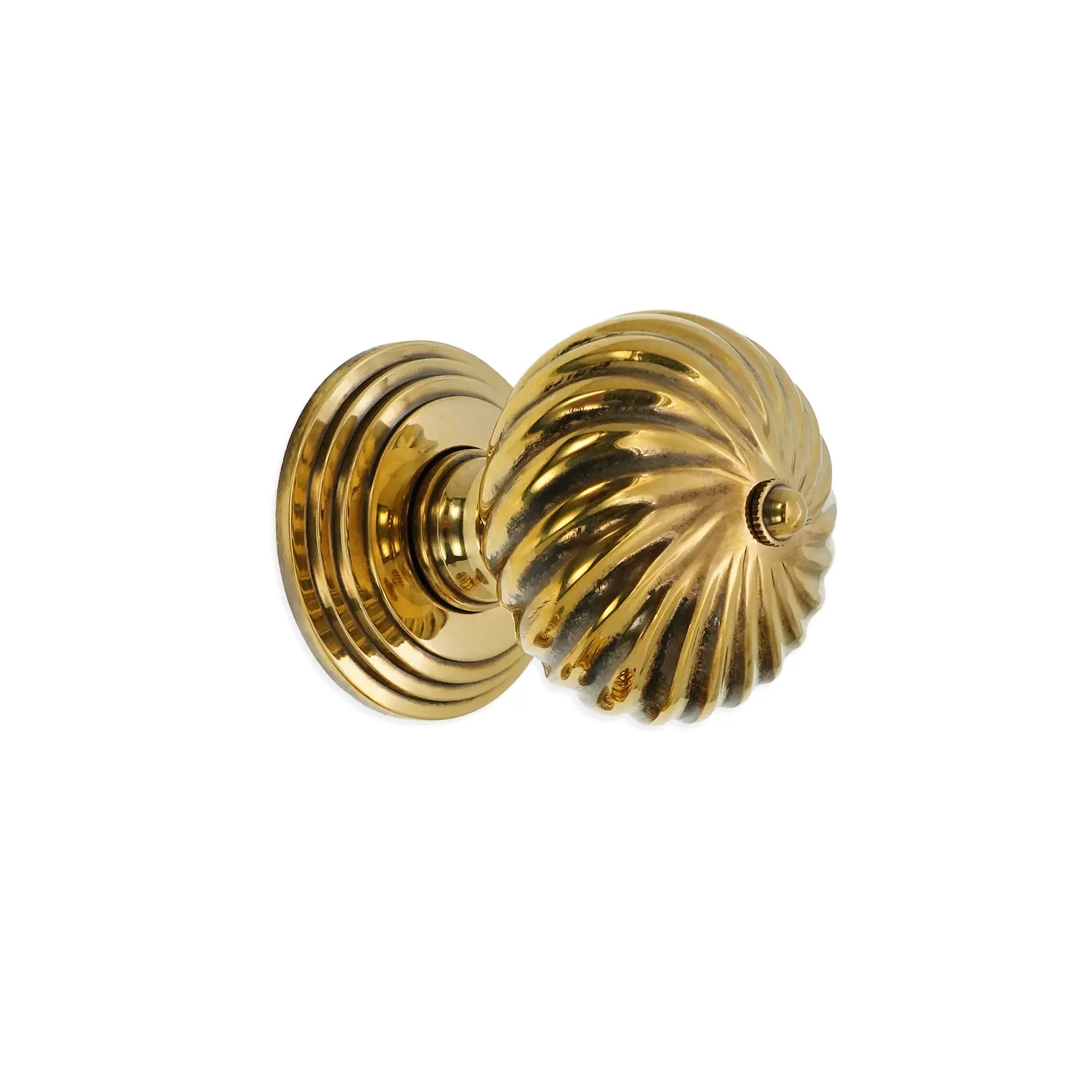 Burcot Mortice Door Knob Aged Brass Spira
