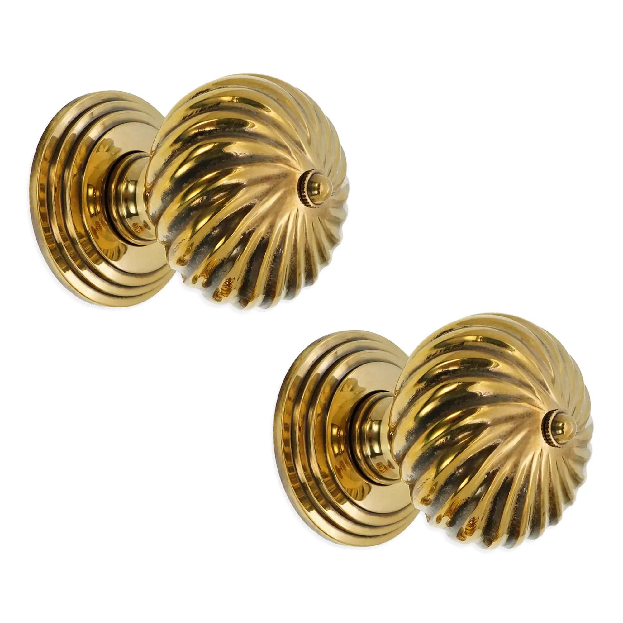 Burcot Mortice Door Knob Aged Brass Spira