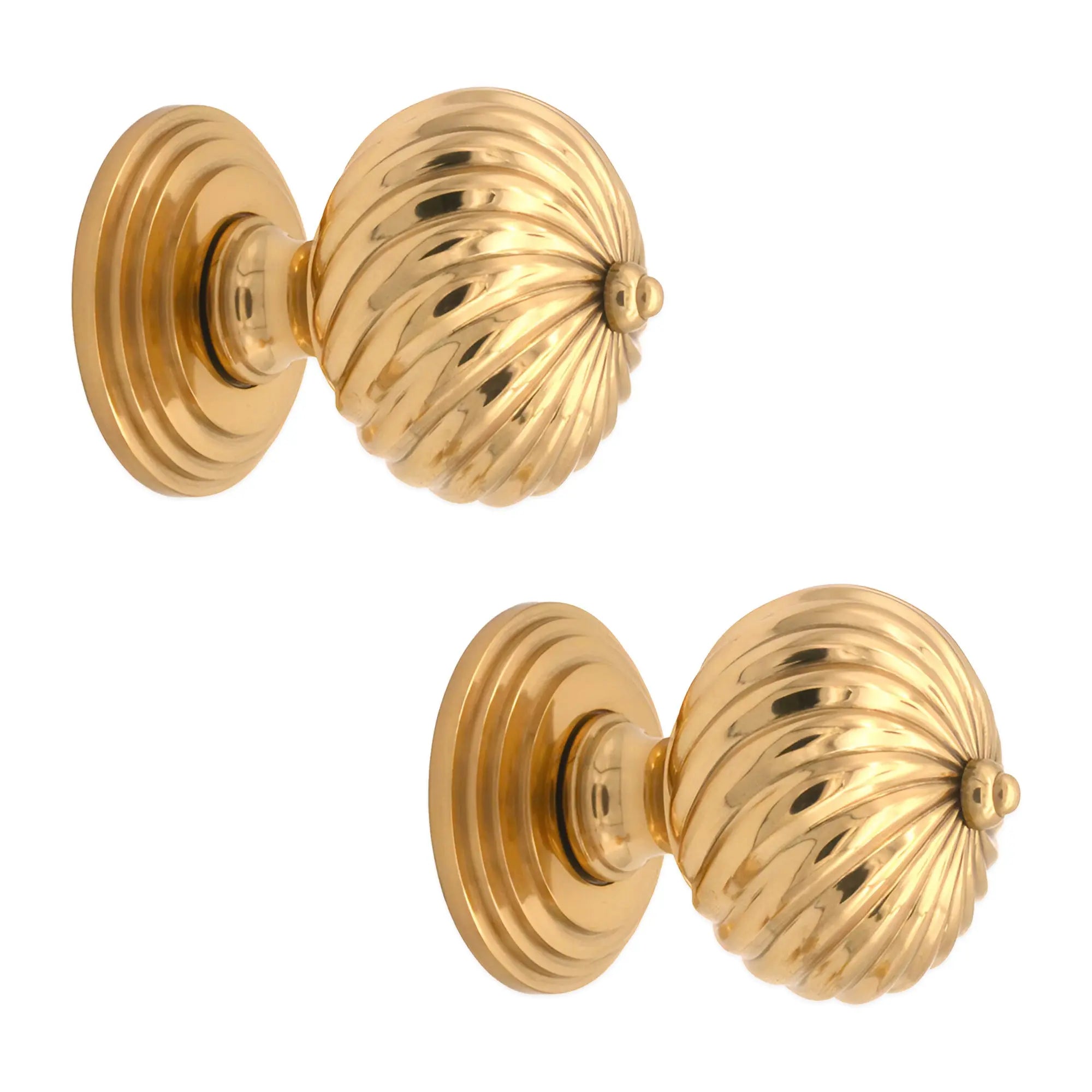 Burcot Mortice Door Knob Polished Brass Spira