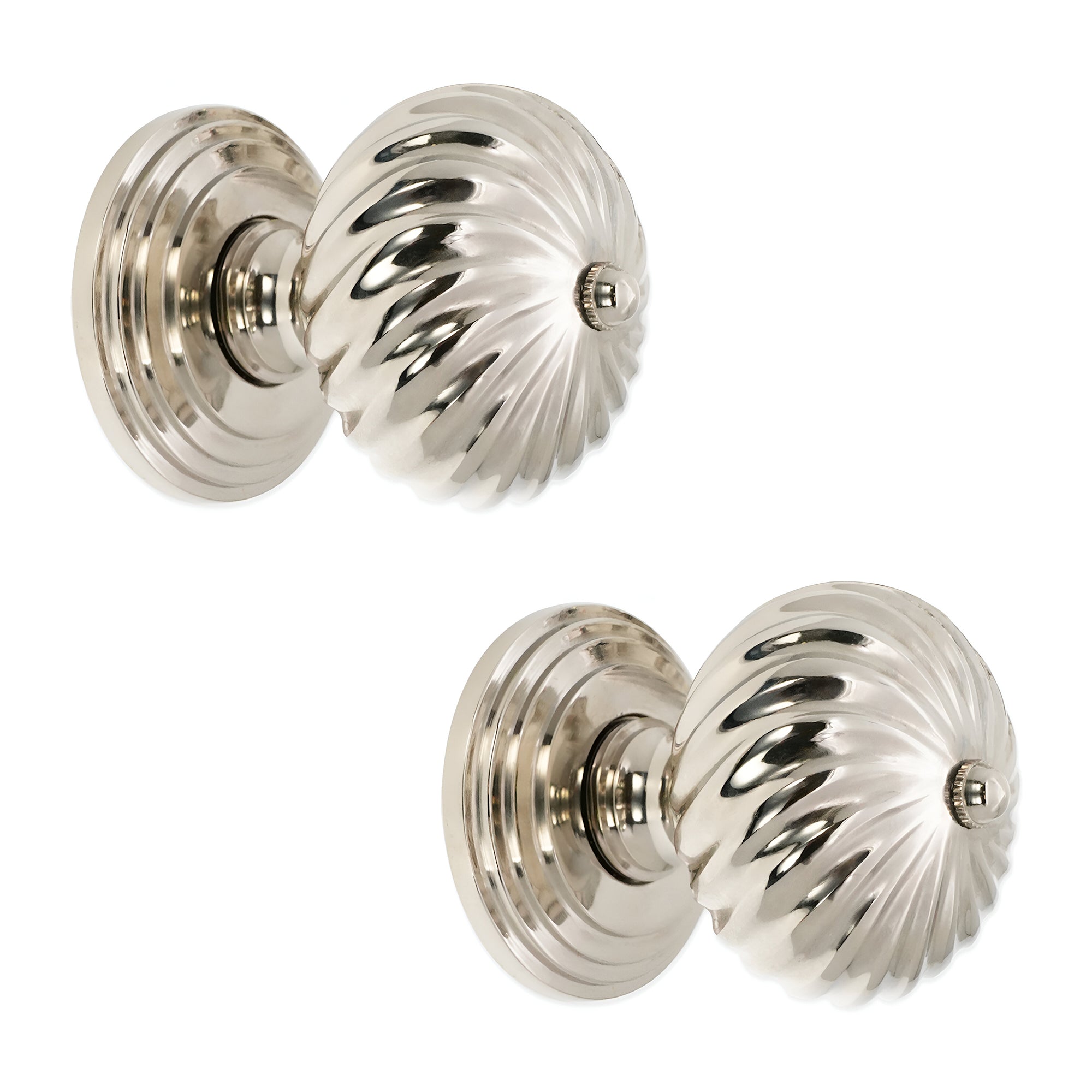 Burcot Mortice Door Knob Polished Nickel