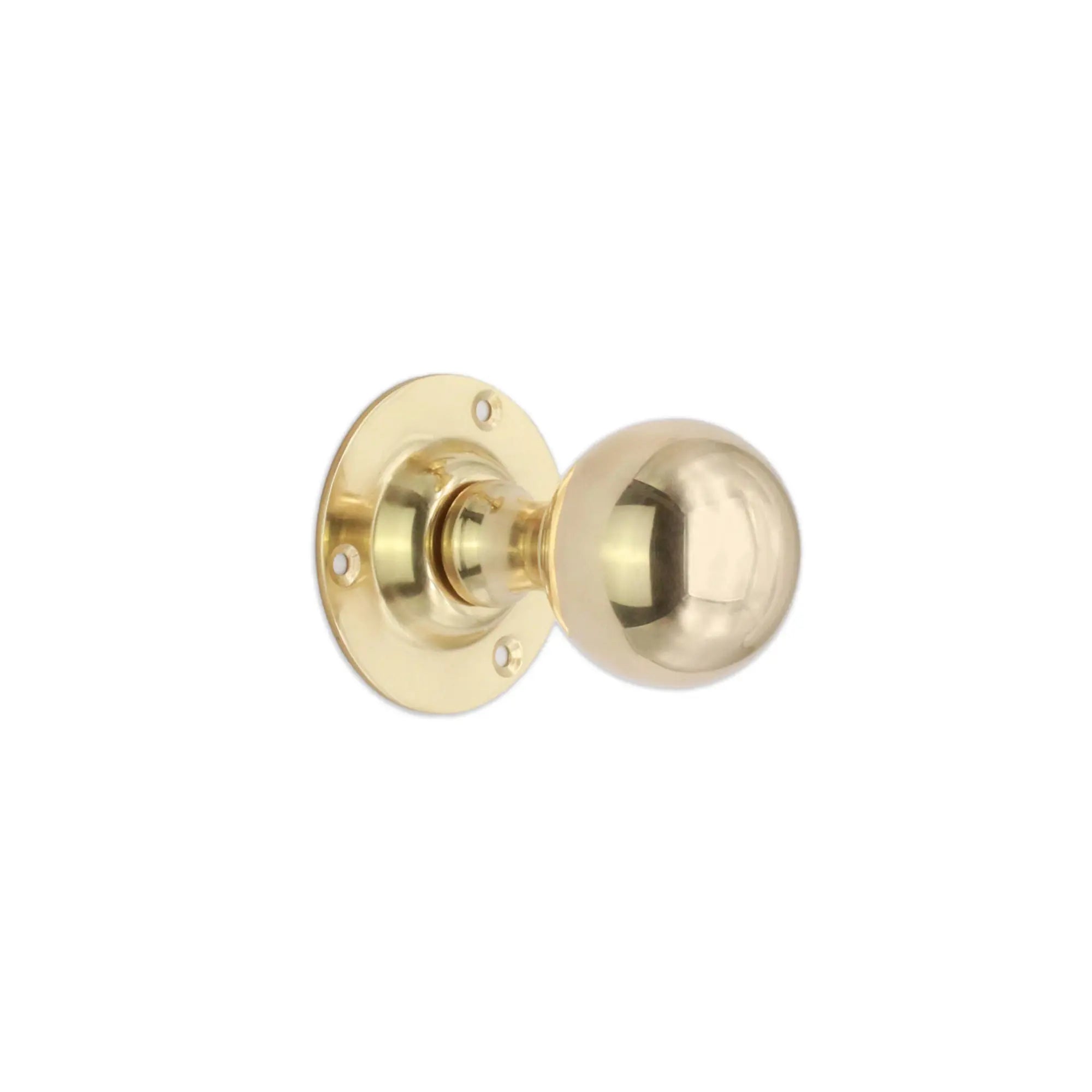 Ball Door Knob Polished Brass Spira