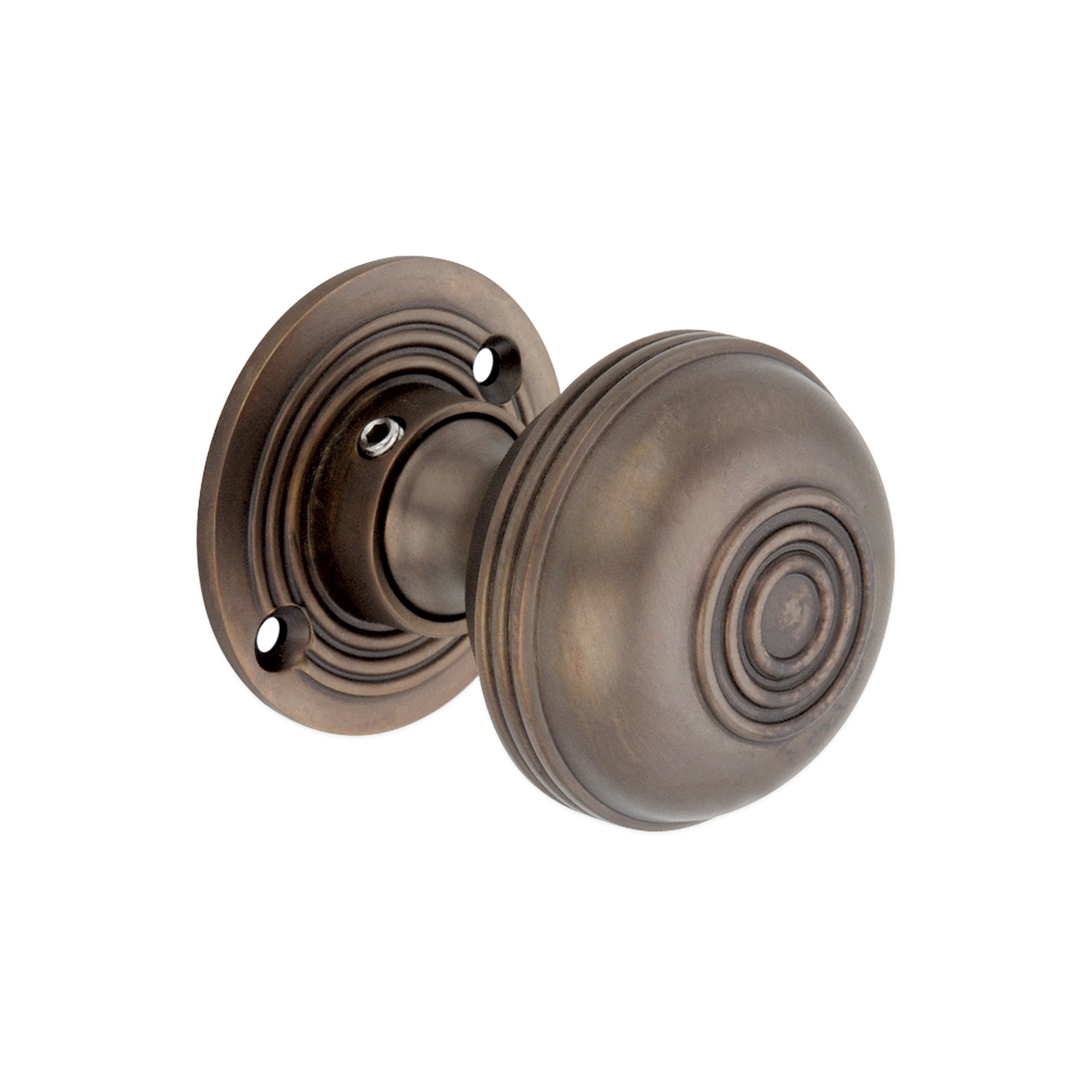 Bloxwich 50mm Rim/Mortice Door Knob Aged Bronze
