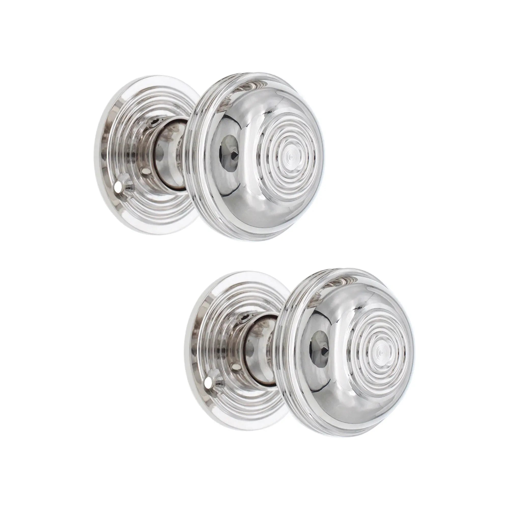 Bloxwich 50mm Rim/Mortice Door Knob Polished Nickel Spira