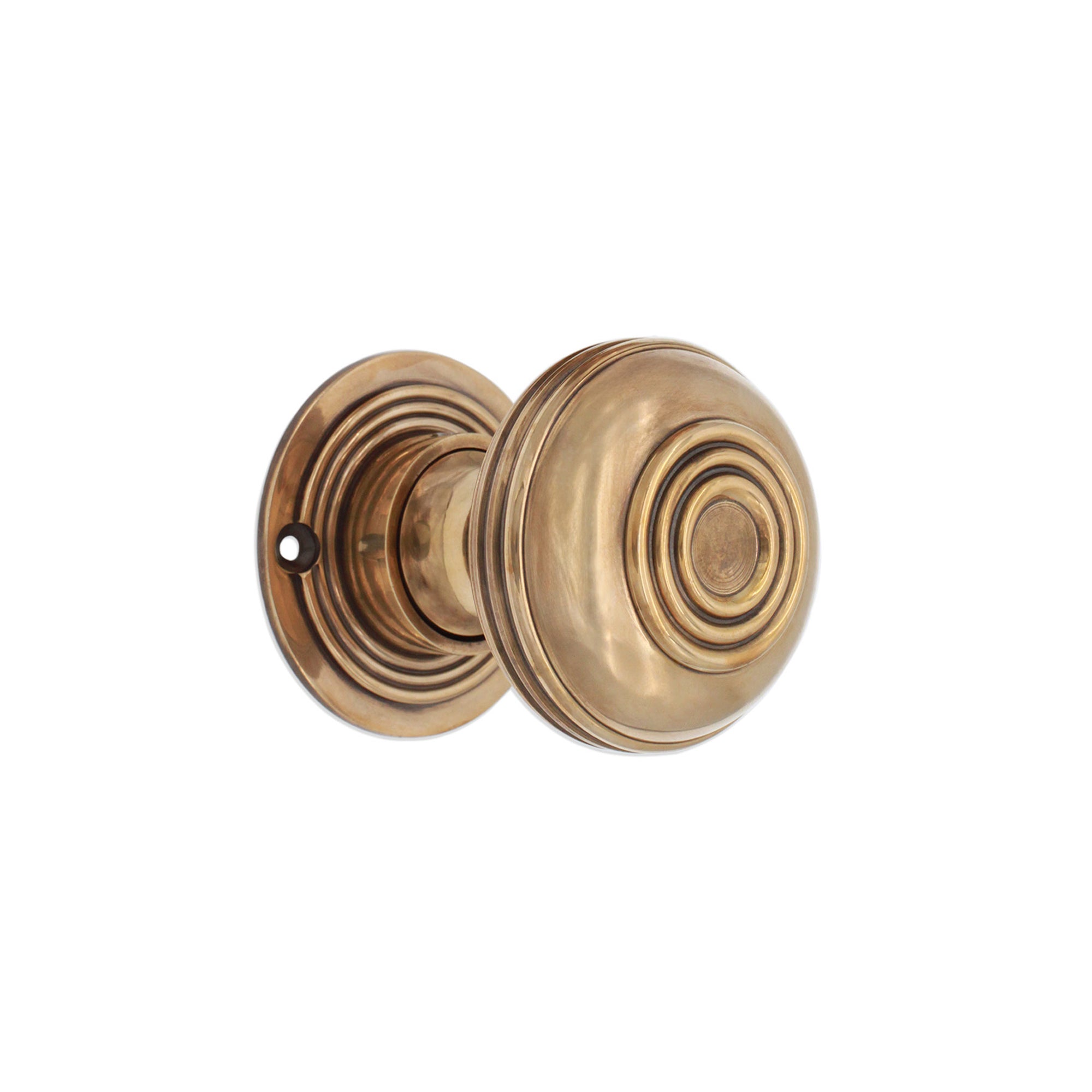 Bloxwich Large 60mm Rim/Mortice Door Knob Aged Brass