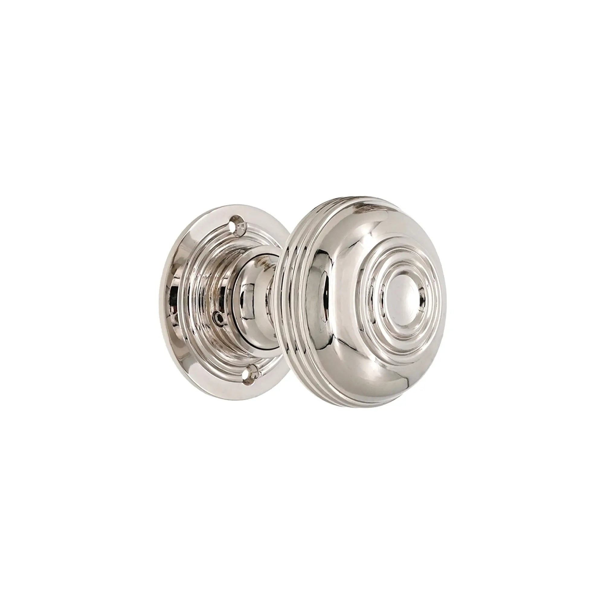 Bloxwich Large 60mm Rim/Mortice Door Knob Polished Nickel Spira