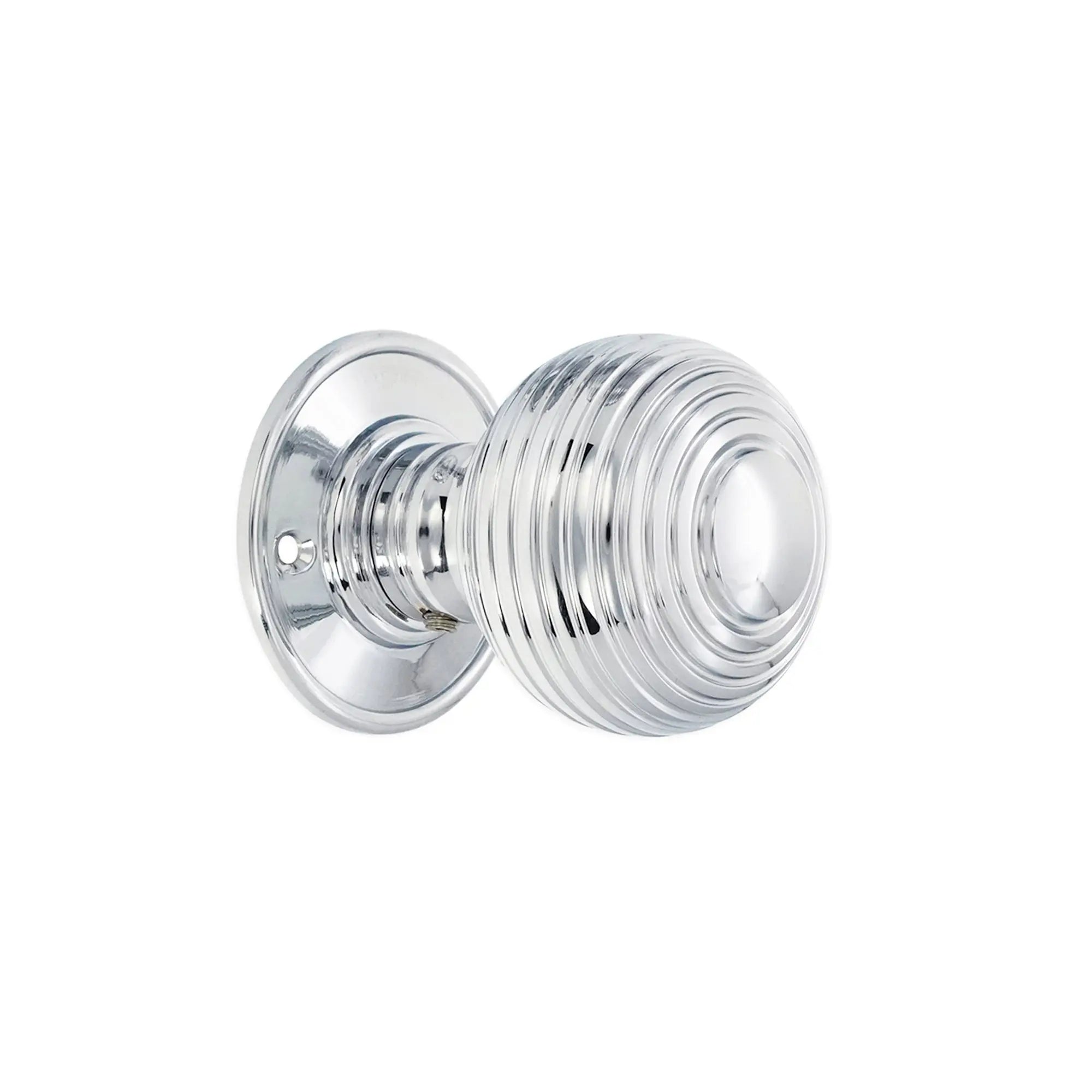 Beehive Large 60mm Mortice Door Knob Polished Chrome Spira