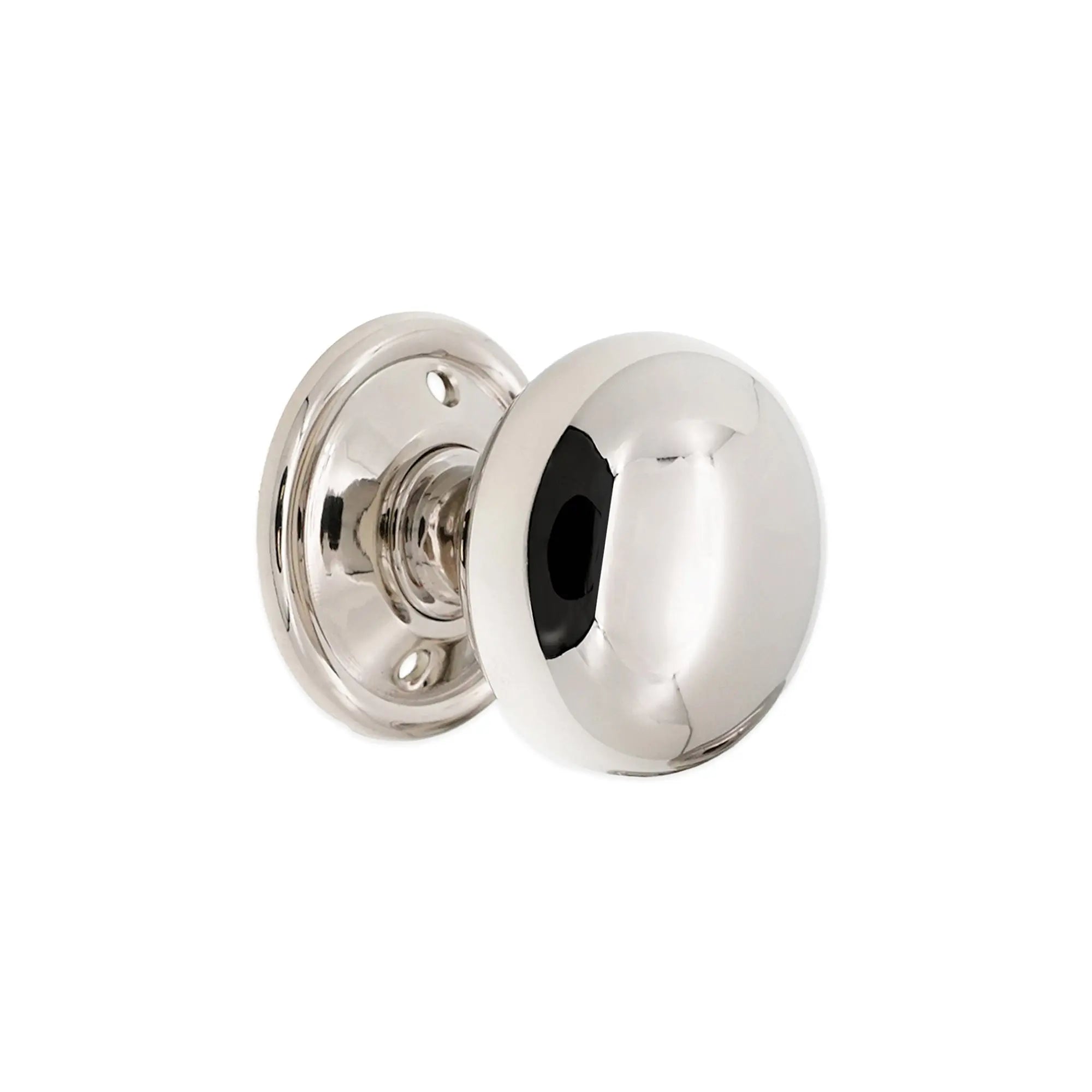 Cottage Large 50mm Rim/Mortice Door Knob Polished Nickel Spira