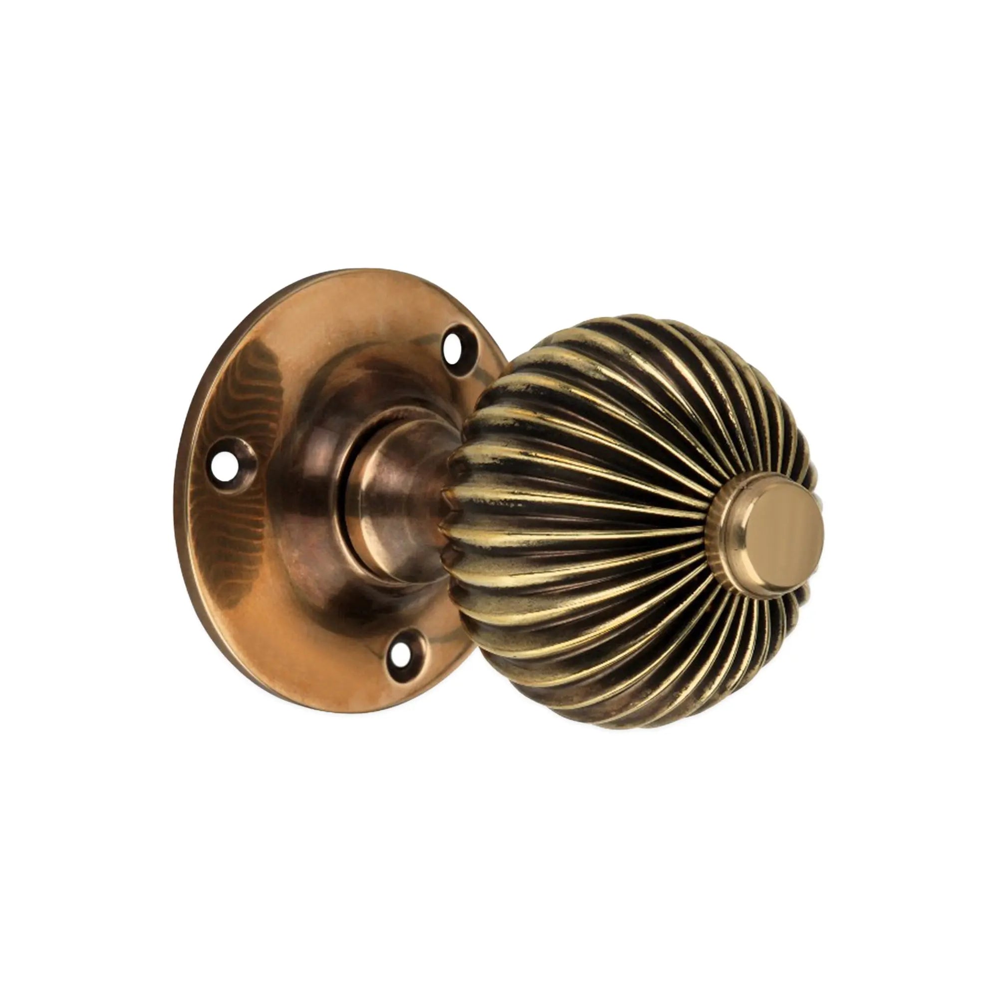 Regency Mortice Door Knob Aged Brass Spira