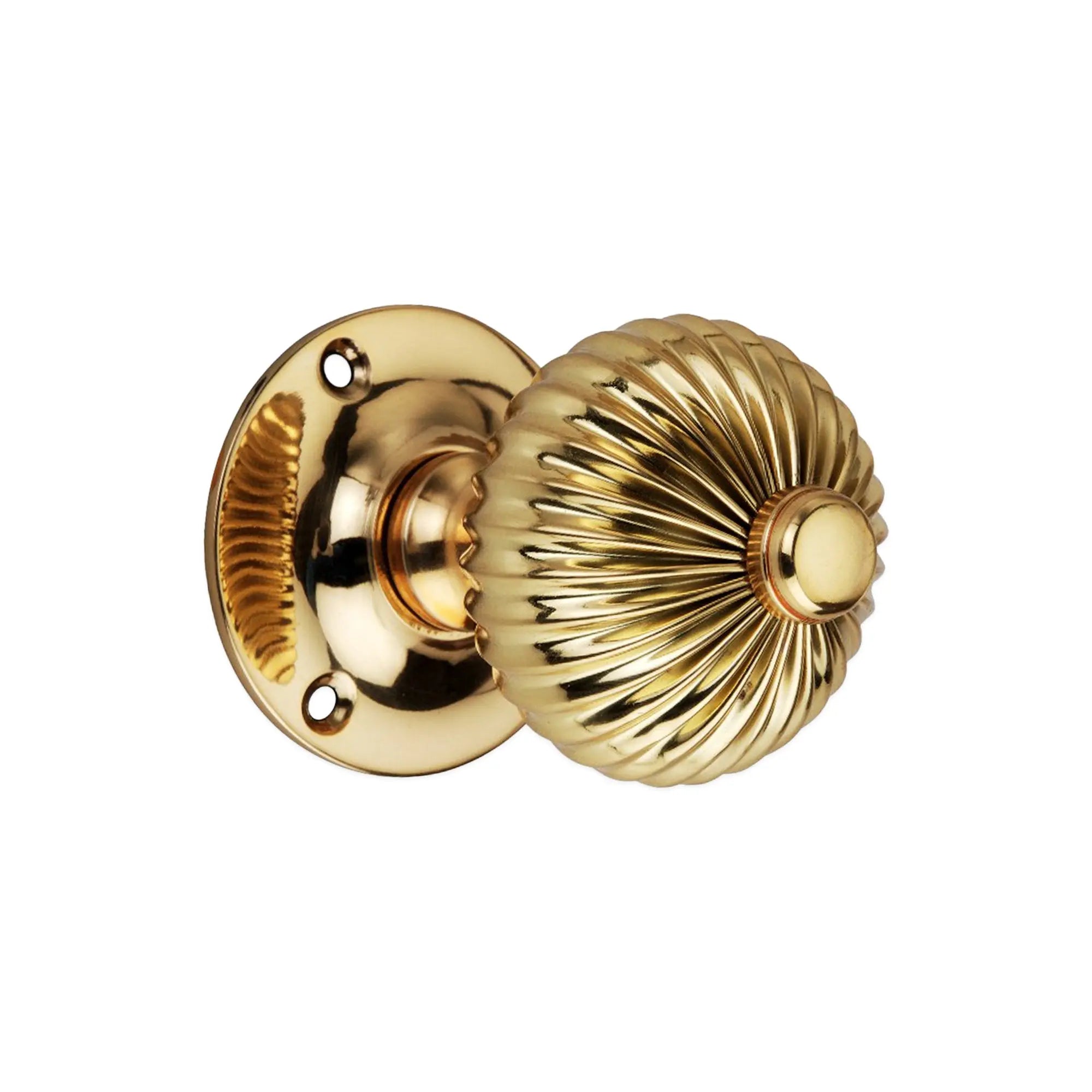 Regency Mortice Door Knob Polished Brass Spira