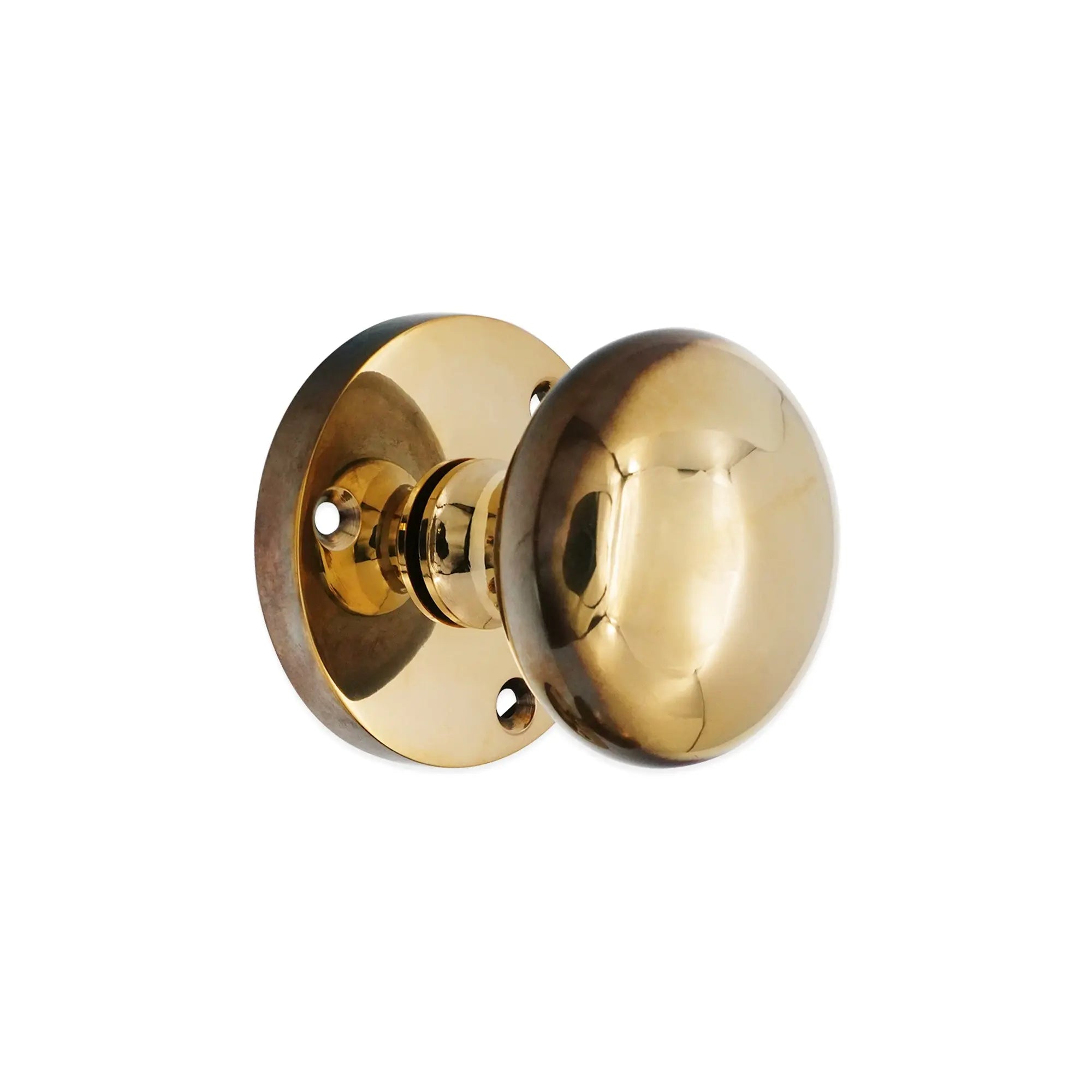 Victorian Mortice Door Knob Aged Brass Spira