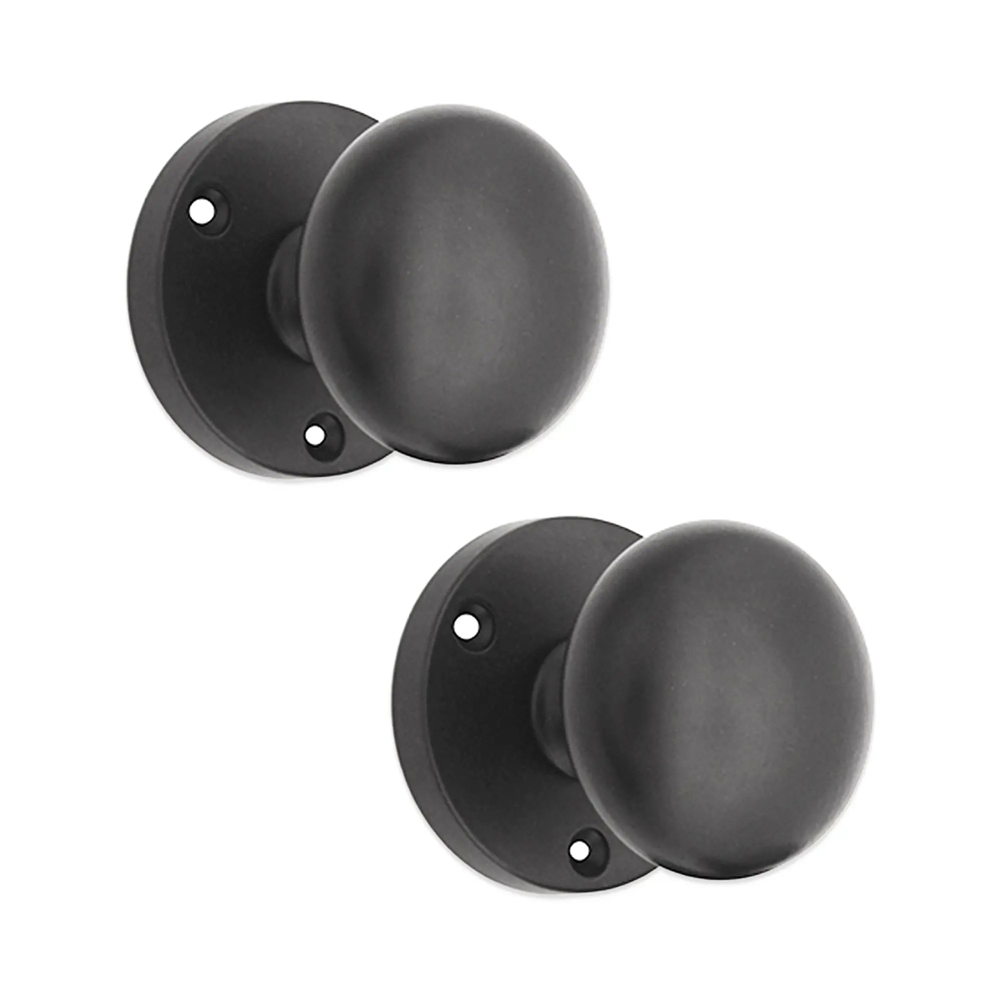 Victorian Door Knob Matt Black Spira
