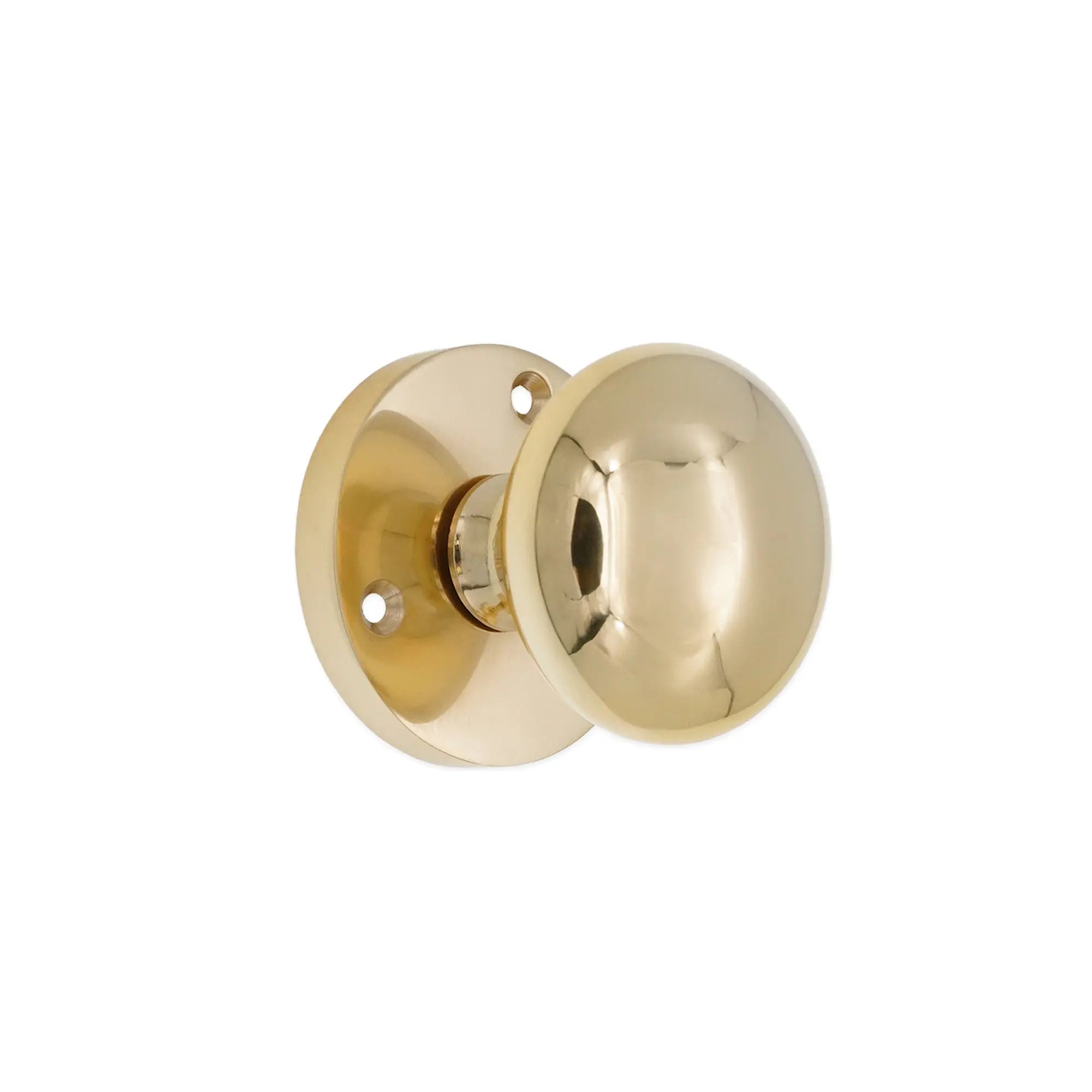 Victorian Door Knob Polished Brass Spira
