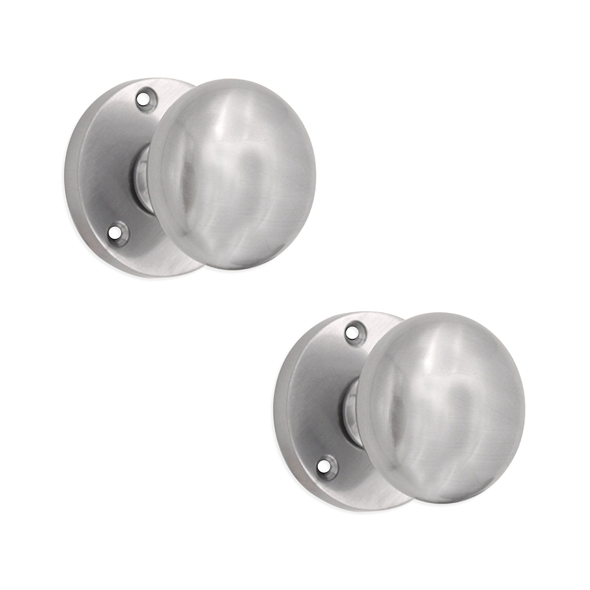 Victorian Door Knob Satin Chrome