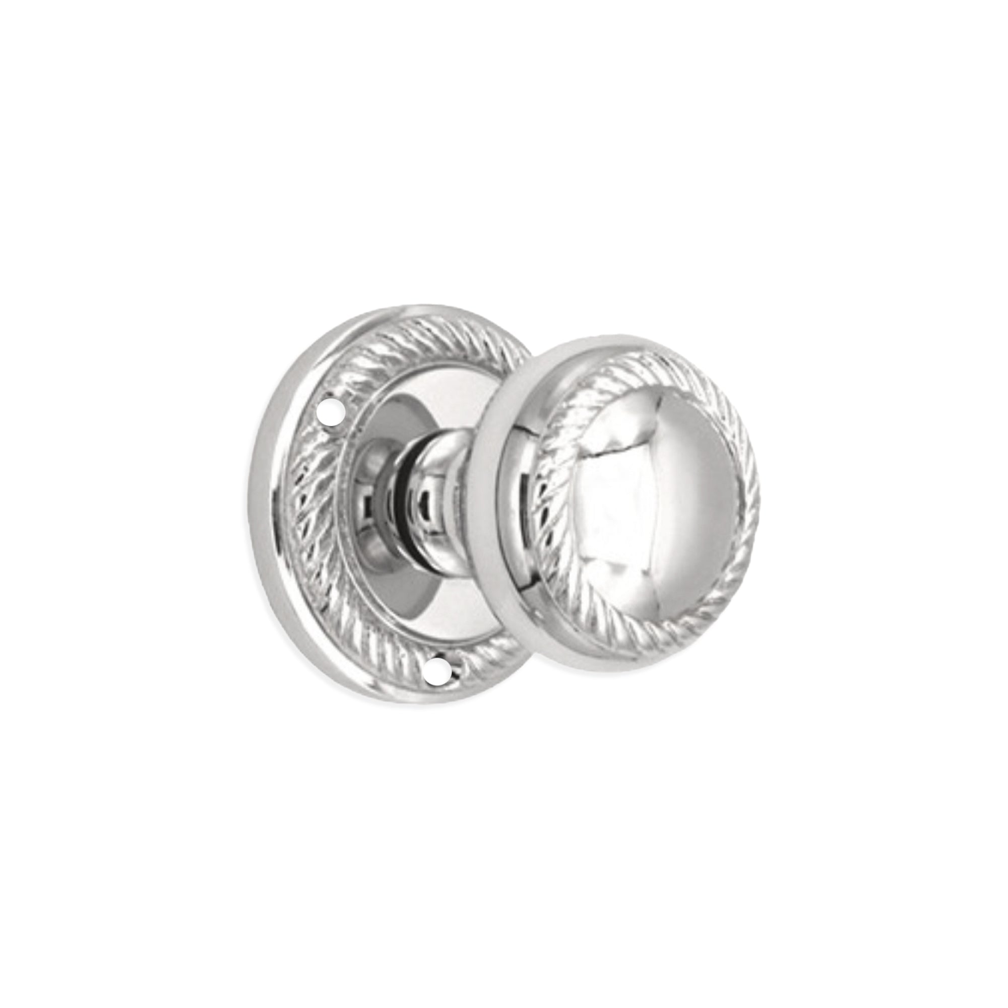 Georgian Mortice Door Knob Polished Chrome