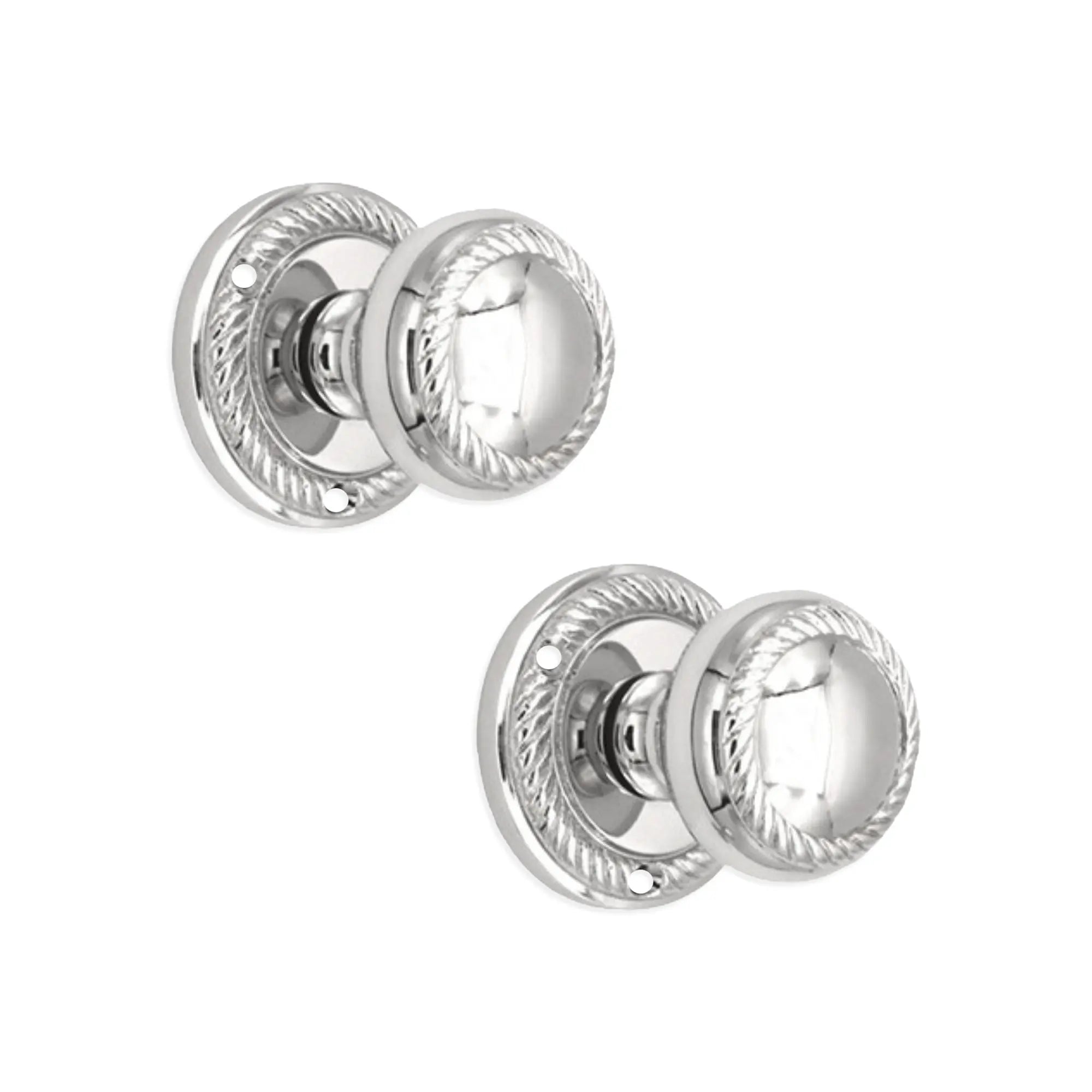 Georgian Mortice Door Knob Polished Chrome Spira