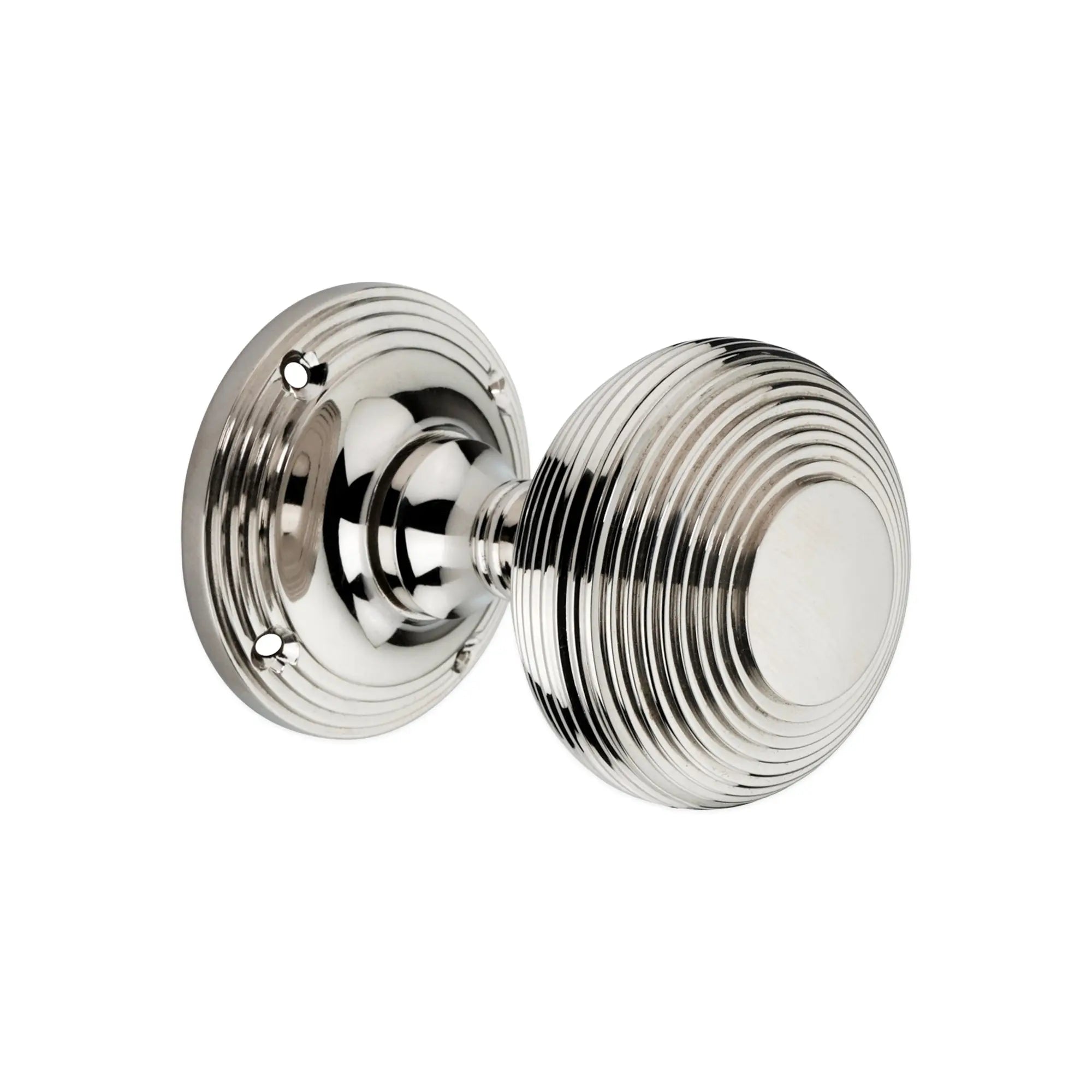 Beehive Door Knob 55mm Polished Nickel Spira