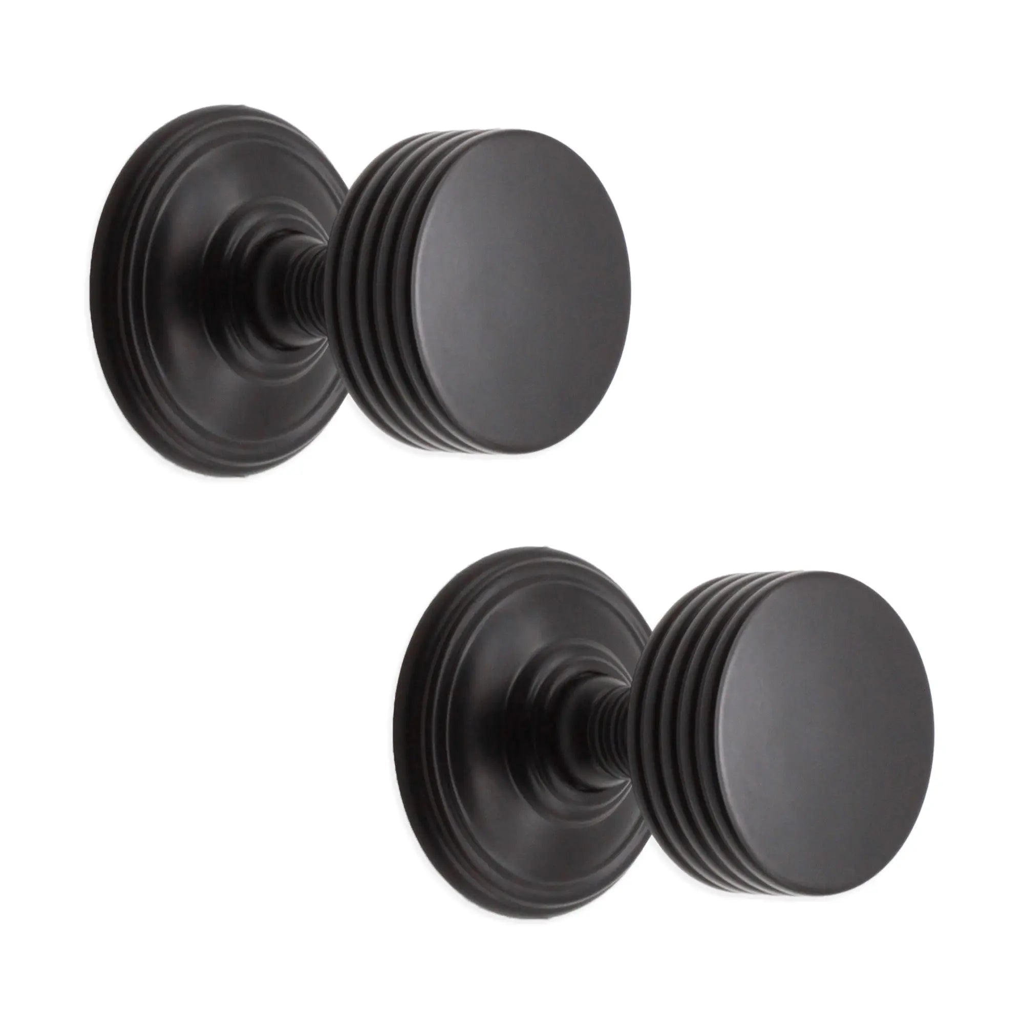 Oxford Mortice Door Knob Matt Black Spira