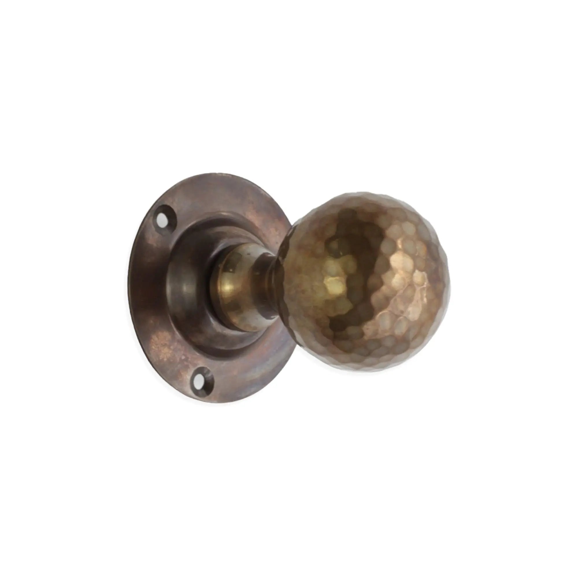 Hammered Ball Mortice Door Knob Antique Spira