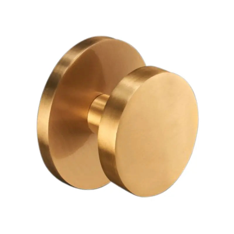 Circle Centre Door Knob Satin Brass Spira