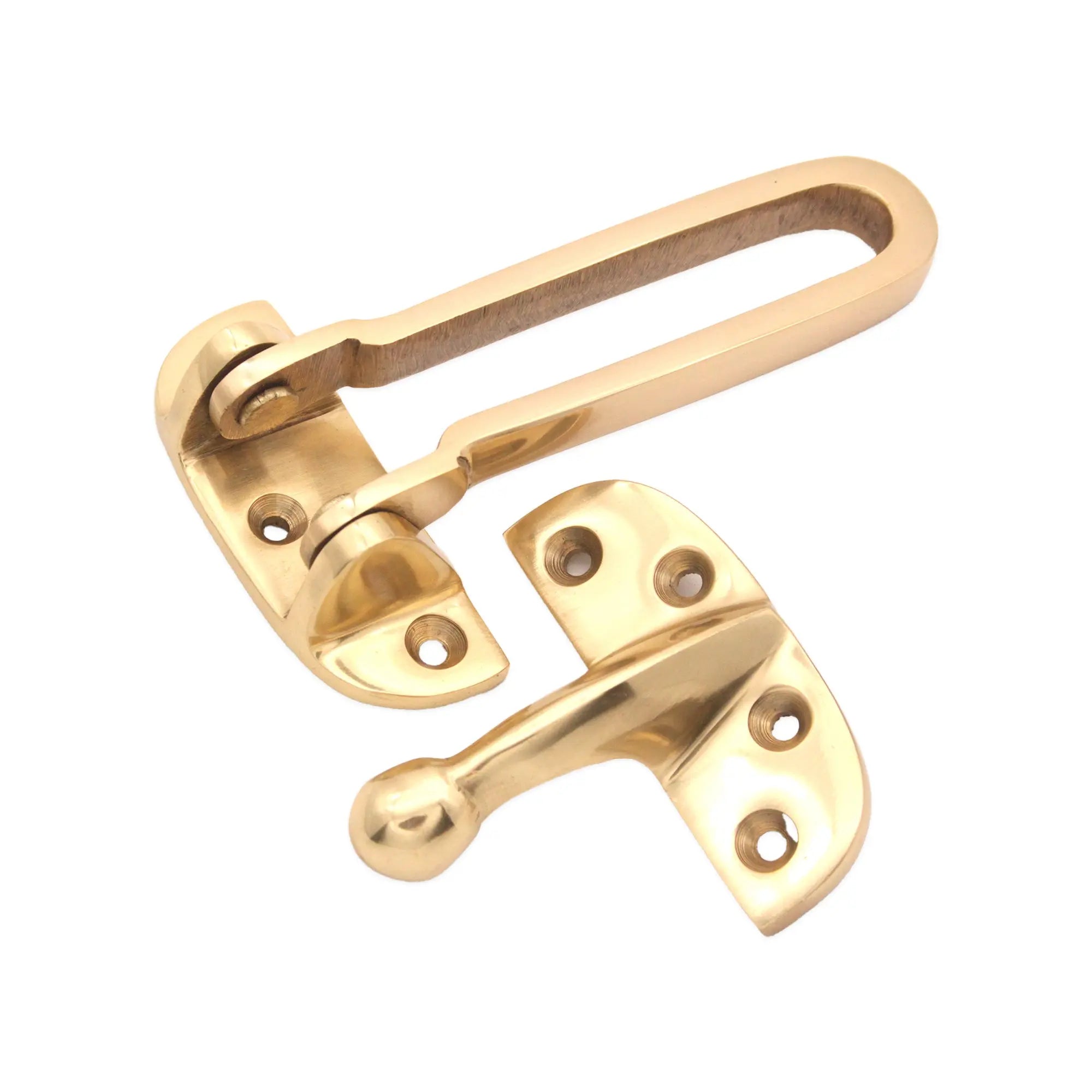 Brass Door Guard 105mm Polished Brass Spira