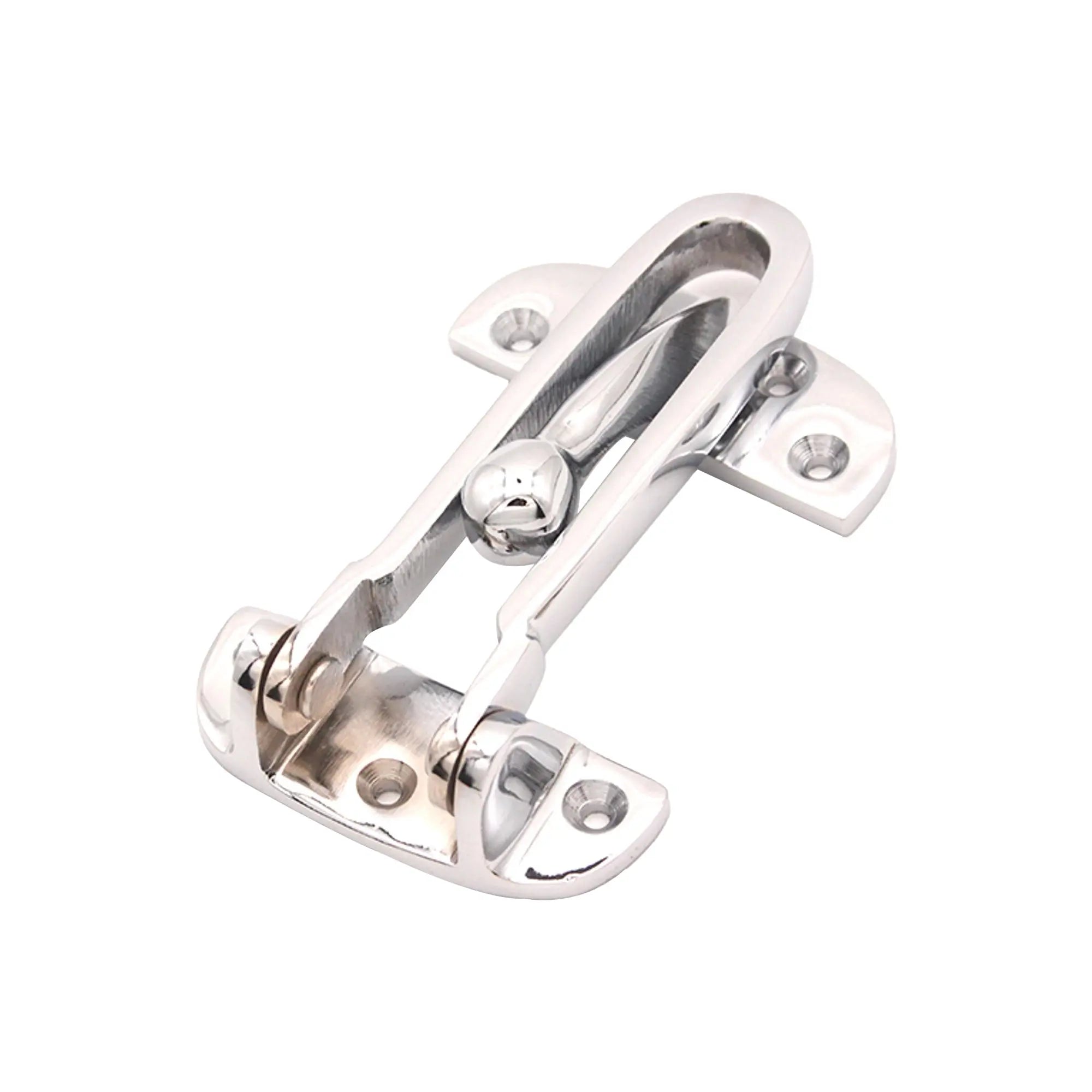 Brass Door Guard 105mm Polished Chrome Spira