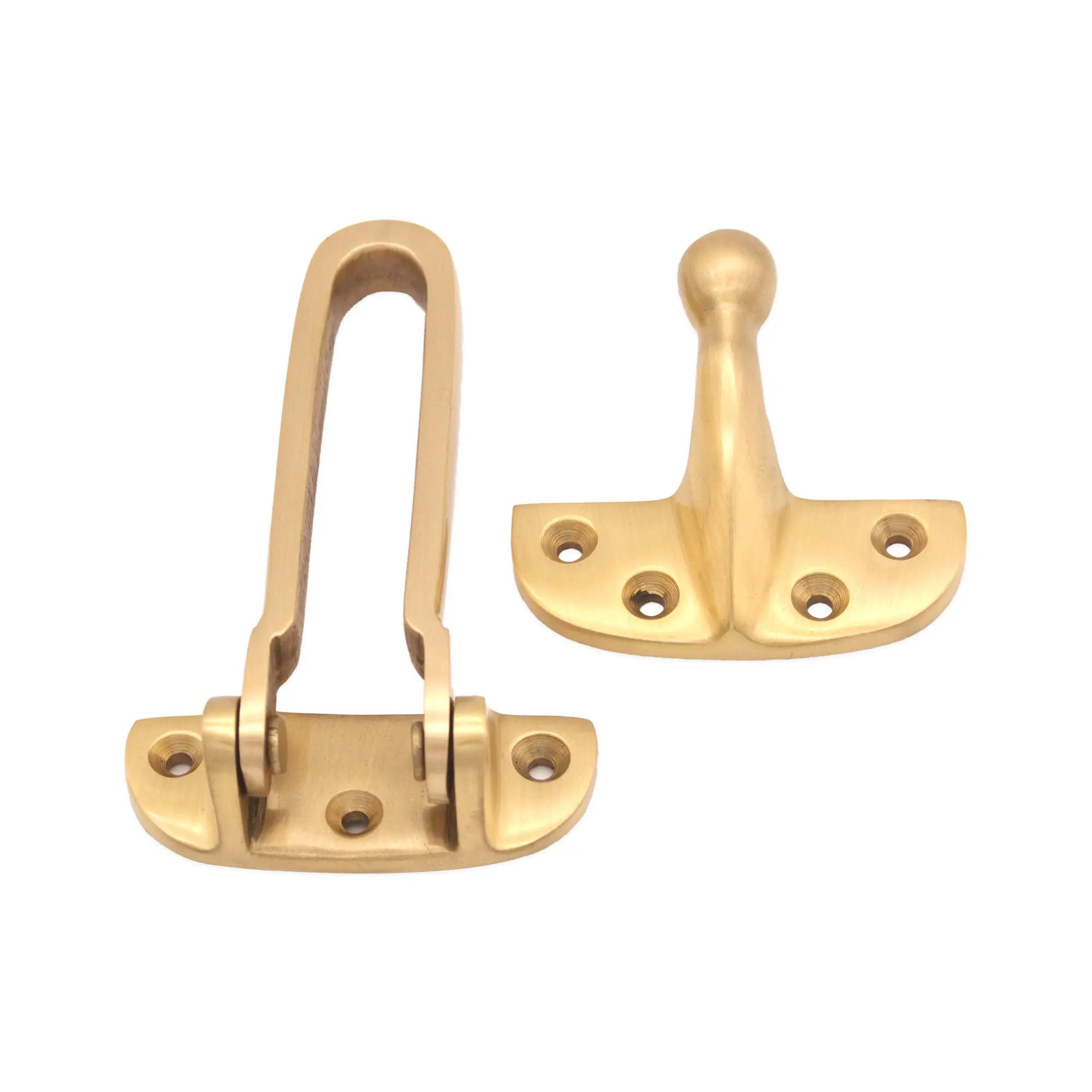 Brass Door Guard 105mm Satin Brass Spira