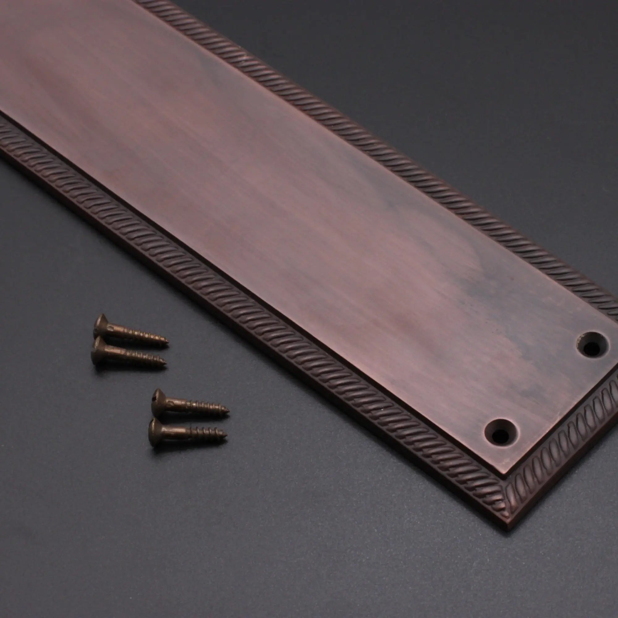 Georgian Finger Plate 300mm Aged Bronze Spira