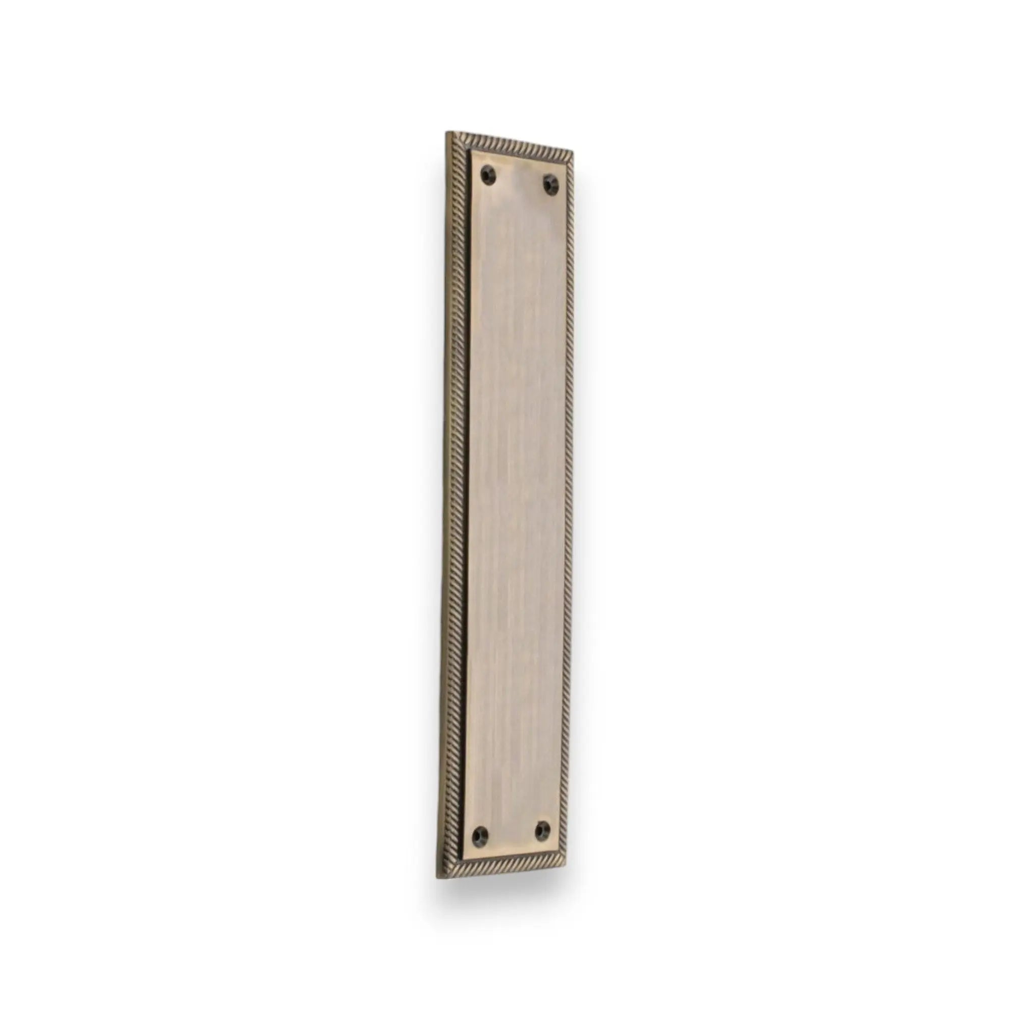 Georgian Finger Plate 300mm Antique Brass Spira