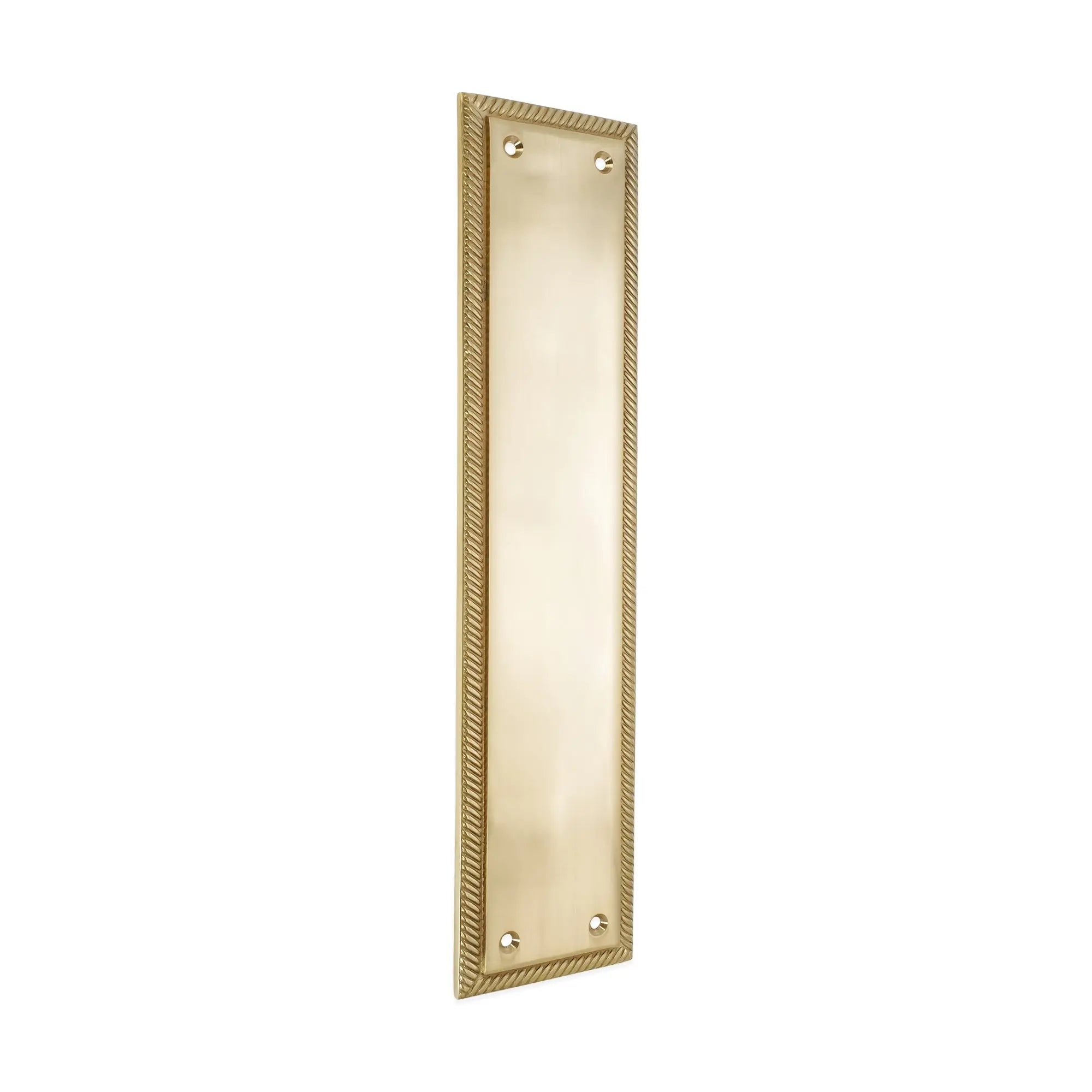 Georgian Finger Plate 300mm Polished Brass Spira