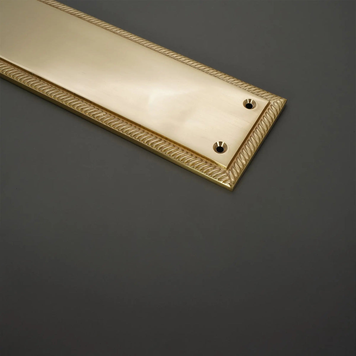 Georgian Finger Plate 300mm Polished Brass Spira