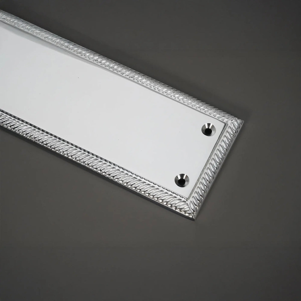 Georgian Finger Plate 300mm Polished Chrome Spira