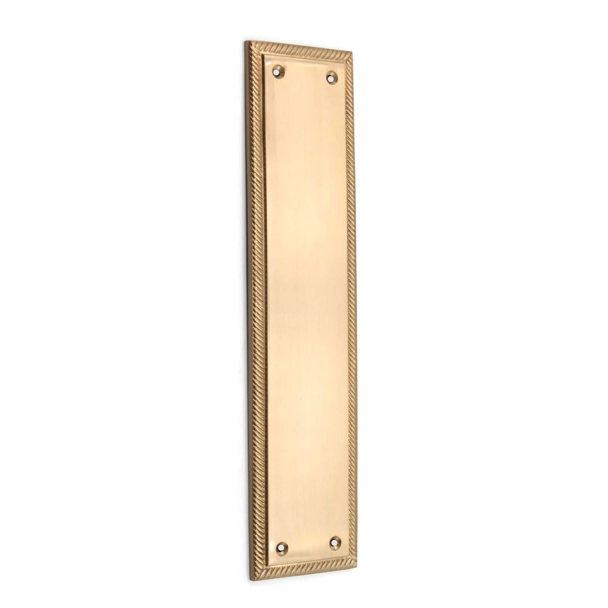 Georgian Finger Plate 285mm Satin Brass Spira