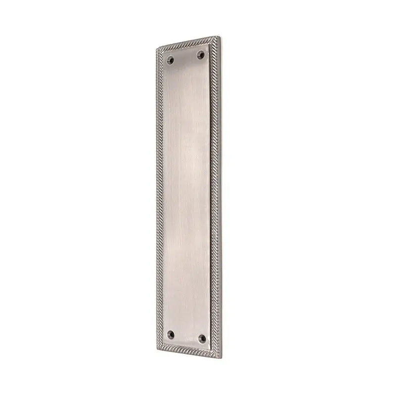 Georgian Finger Plate 300 mm Satin Chrome Spira