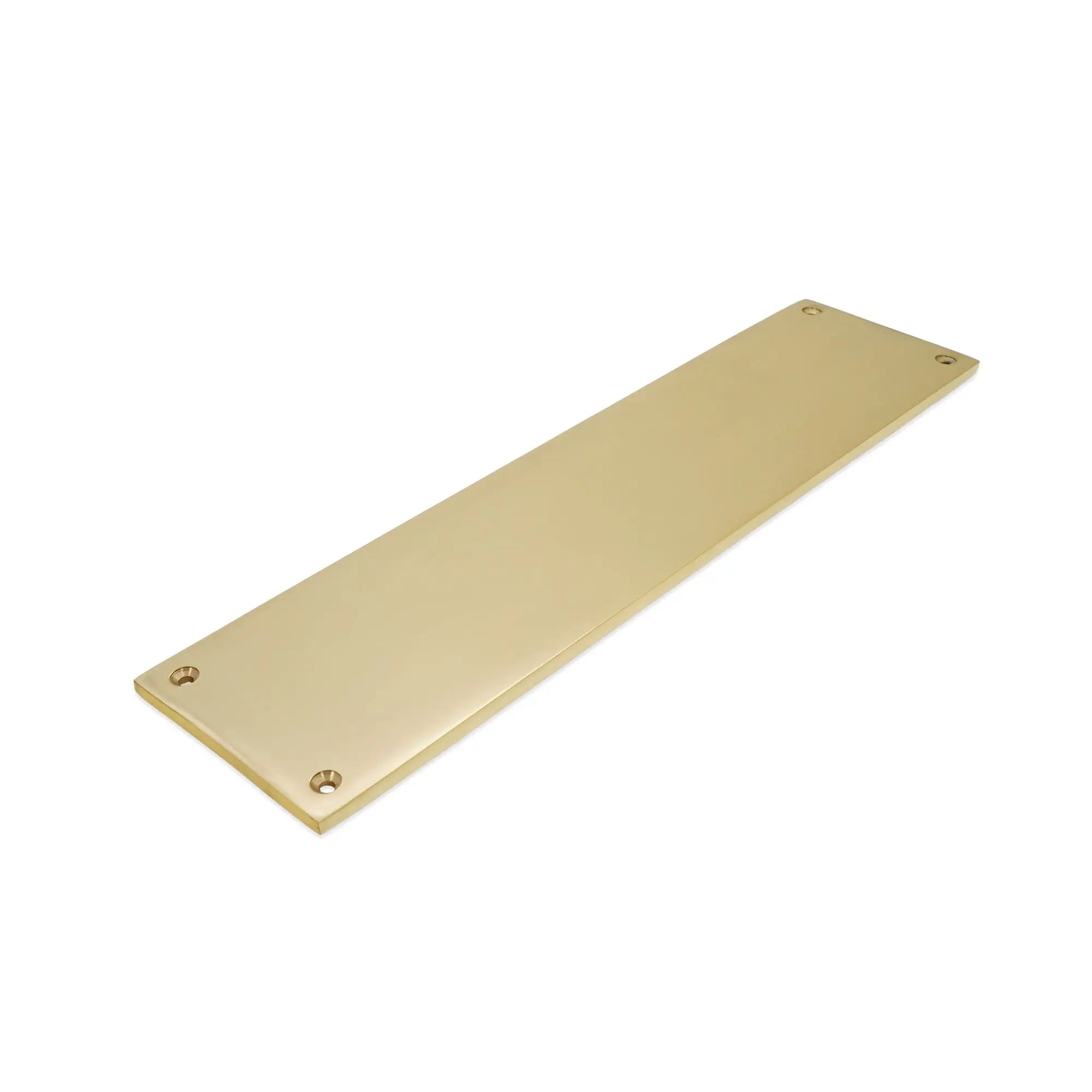 Victorian Finger Plate 300mm Polished Brass Spira
