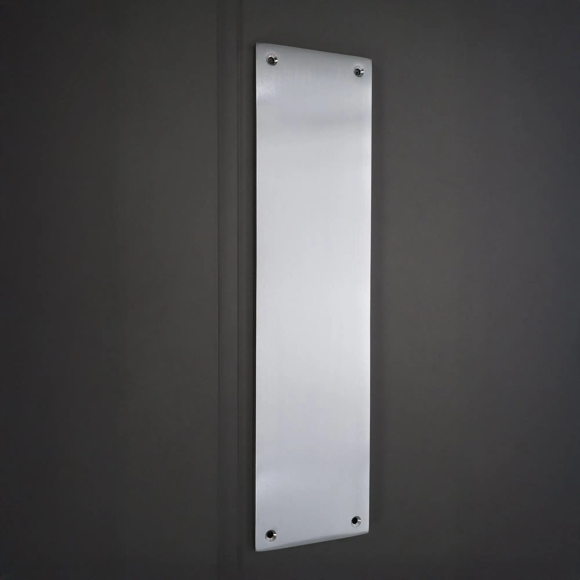 Victorian Finger Plate 300mm Satin Chrome Spira