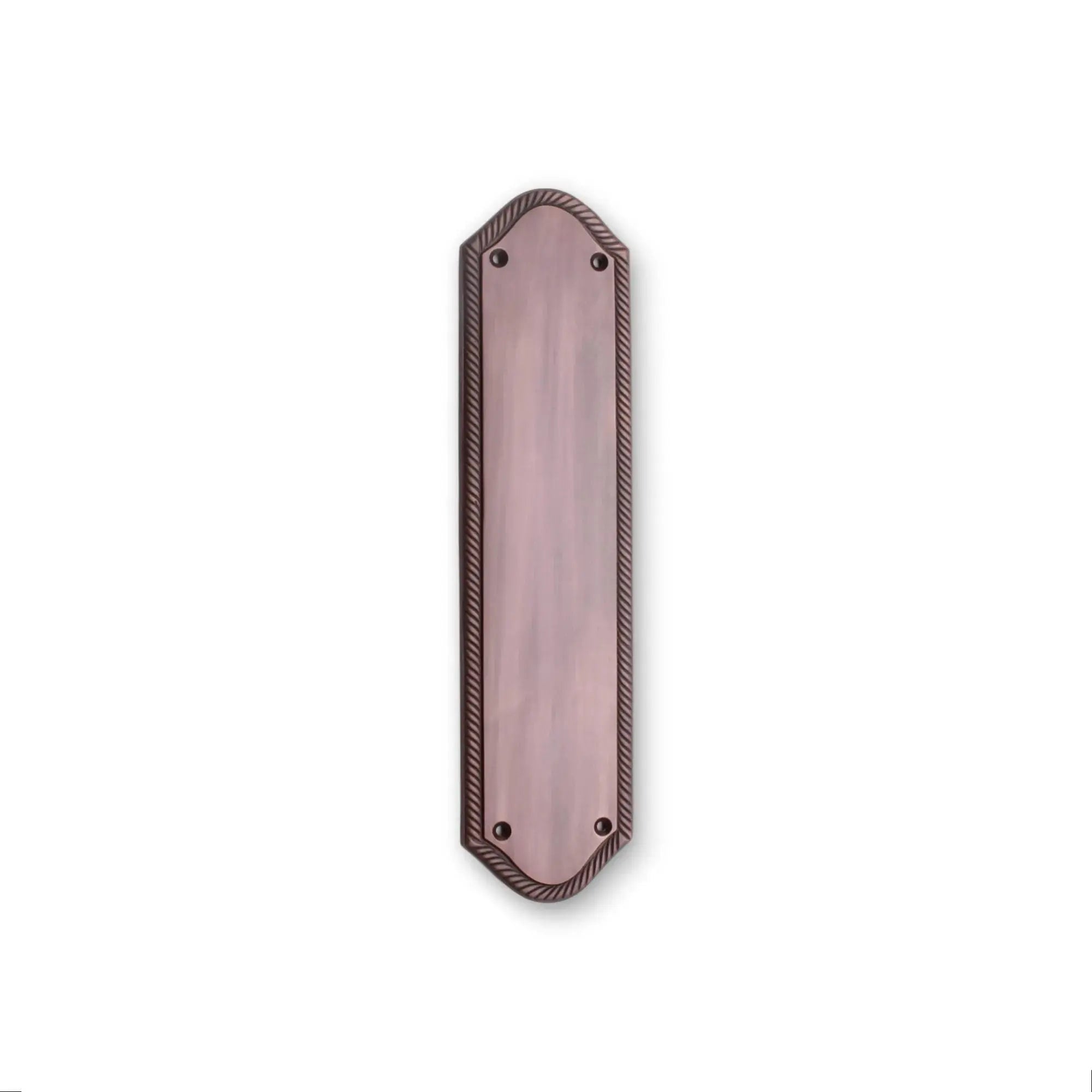Georgian Half Round Finger Plate 300mm Aged Bronze Spira