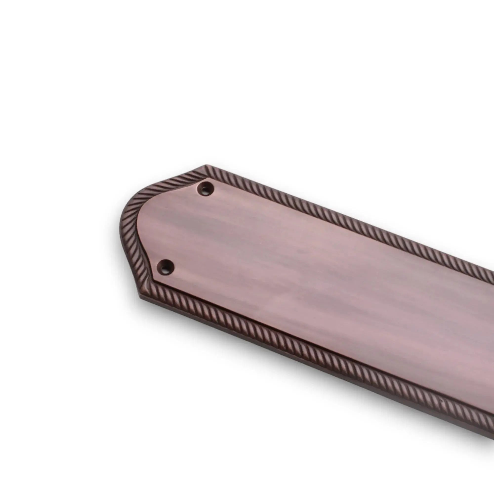 Georgian Half Round Finger Plate 300mm Aged Bronze Spira