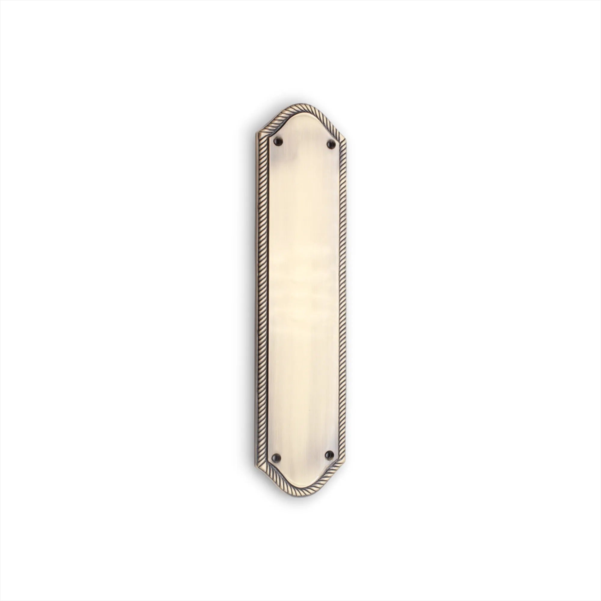 Georgian Half Round Finger Plate 300mm Antique Brass